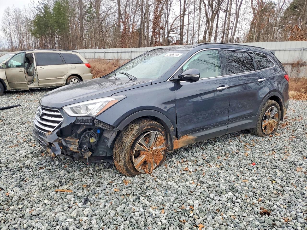 2014 Hyundai Santa Fe Limited Black vin: KM8SR4HF1EU077325