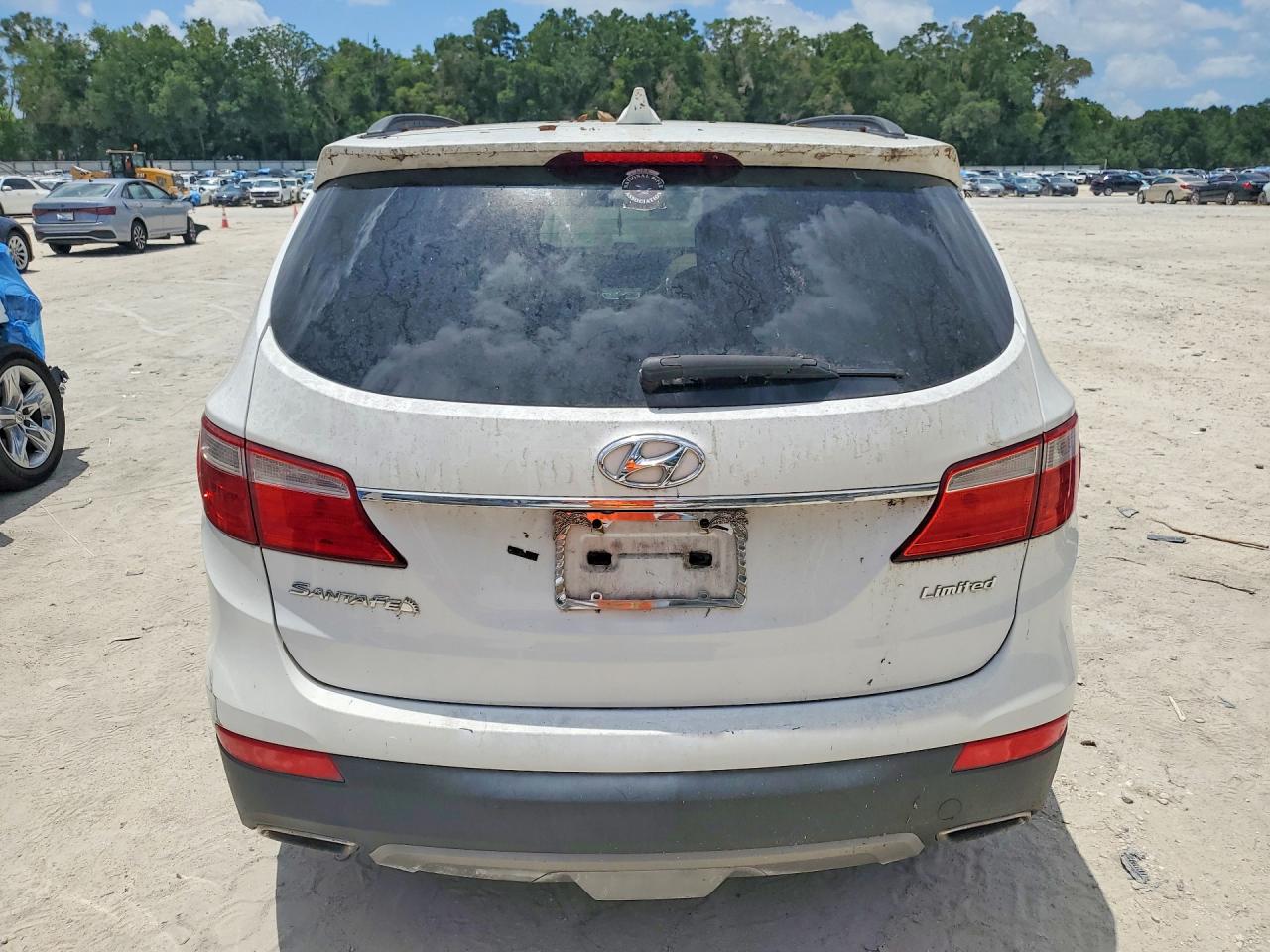 2013 Hyundai Santa Fe Limited White vin: KM8SR4HF2DU017519