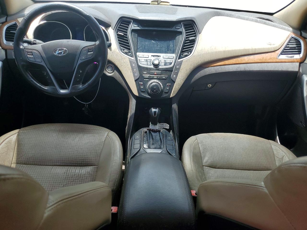 2013 Hyundai Santa Fe Limited White vin: KM8SR4HF2DU017519
