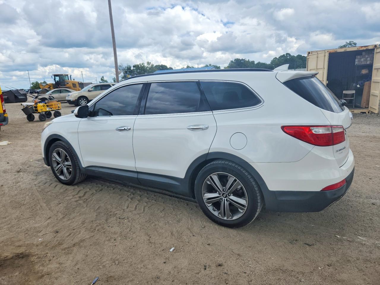 2014 Hyundai Santa Fe Limited White vin: KM8SR4HF2EU053065