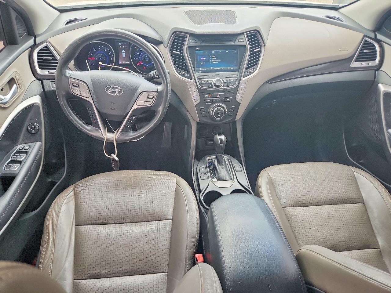 2014 Hyundai Santa Fe Limited White vin: KM8SR4HF2EU053065