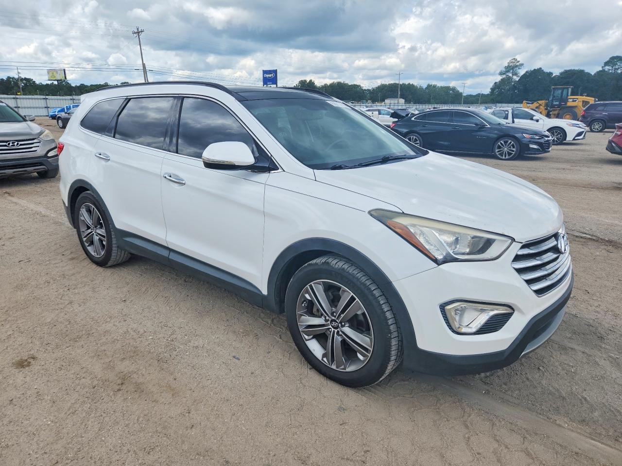 2014 Hyundai Santa Fe Limited White vin: KM8SR4HF2EU053065