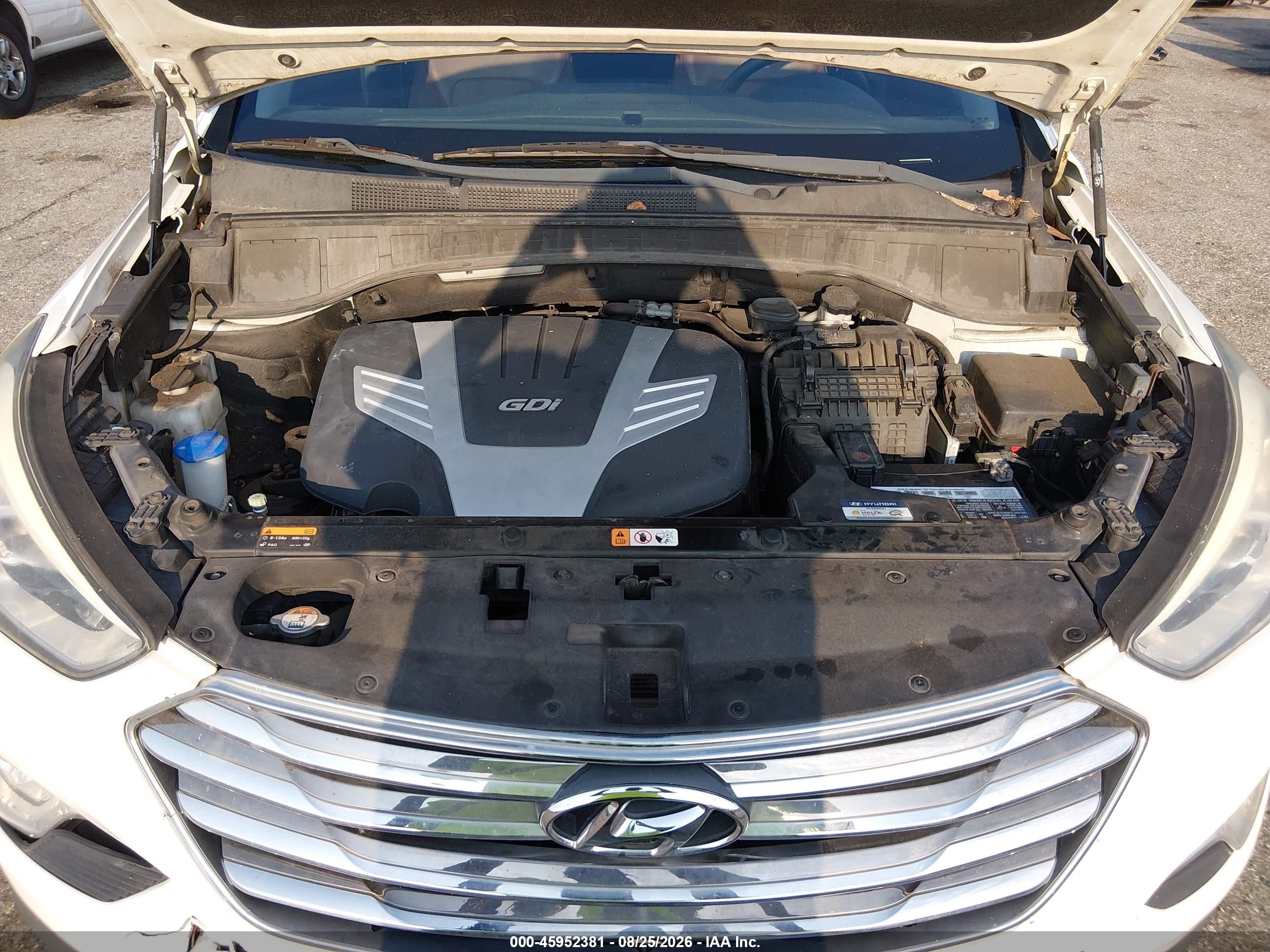 2014 Hyundai Santa Fe Limited White vin: KM8SR4HF2EU076149