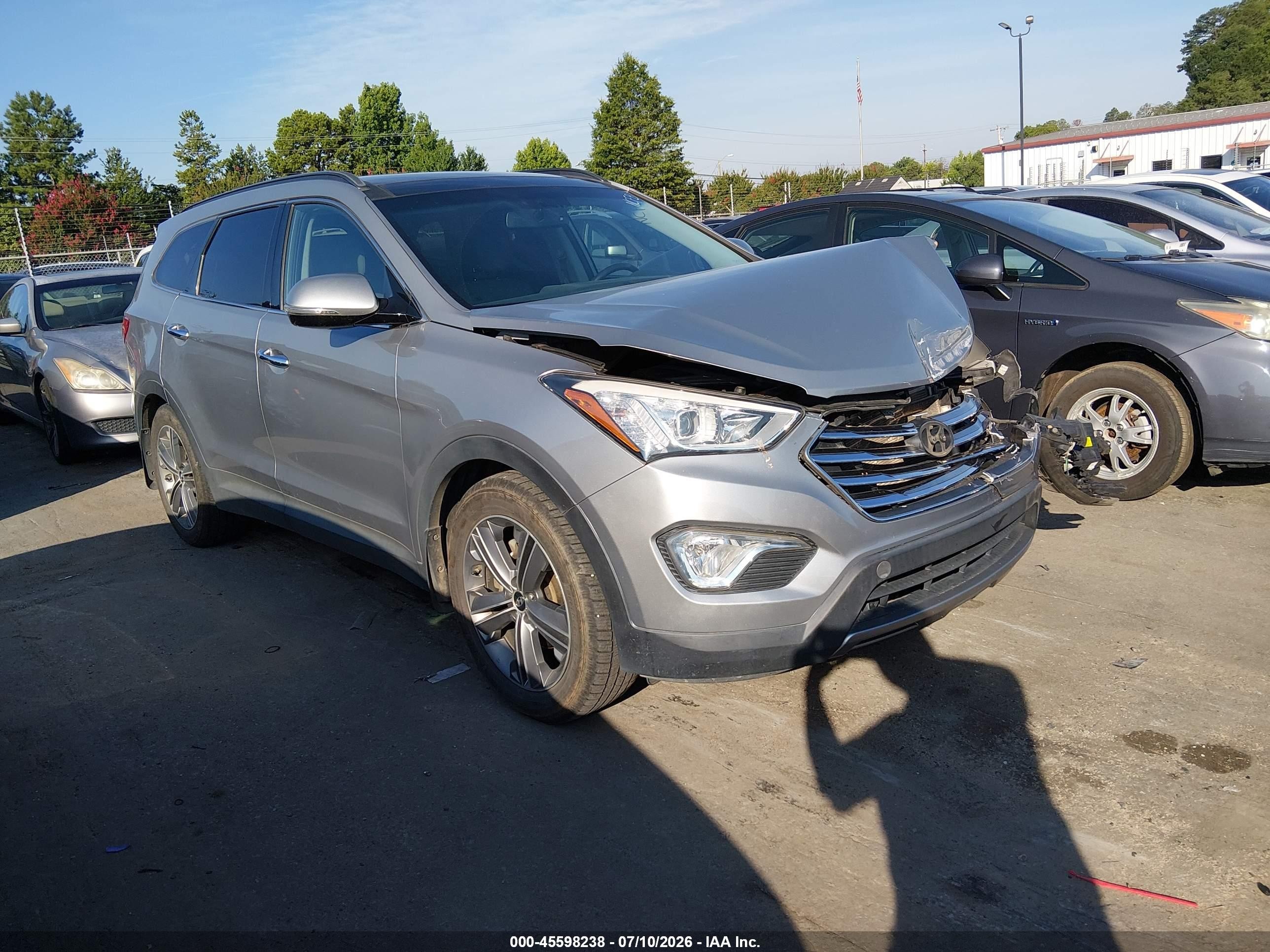 2015 Hyundai Santa Fe Limited Серебряный vin: KM8SR4HF2FU114948