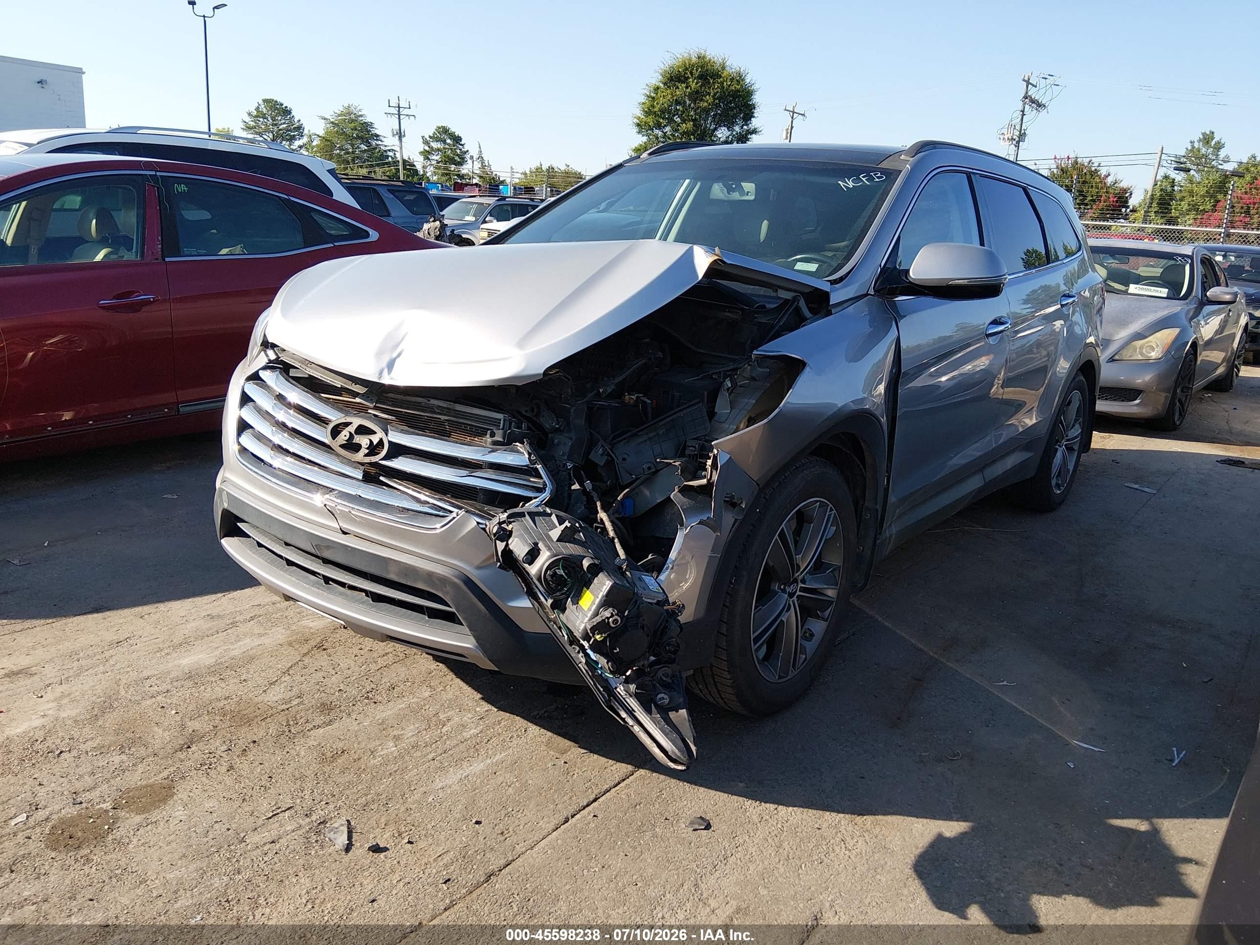 2015 Hyundai Santa Fe Limited Серебряный vin: KM8SR4HF2FU114948