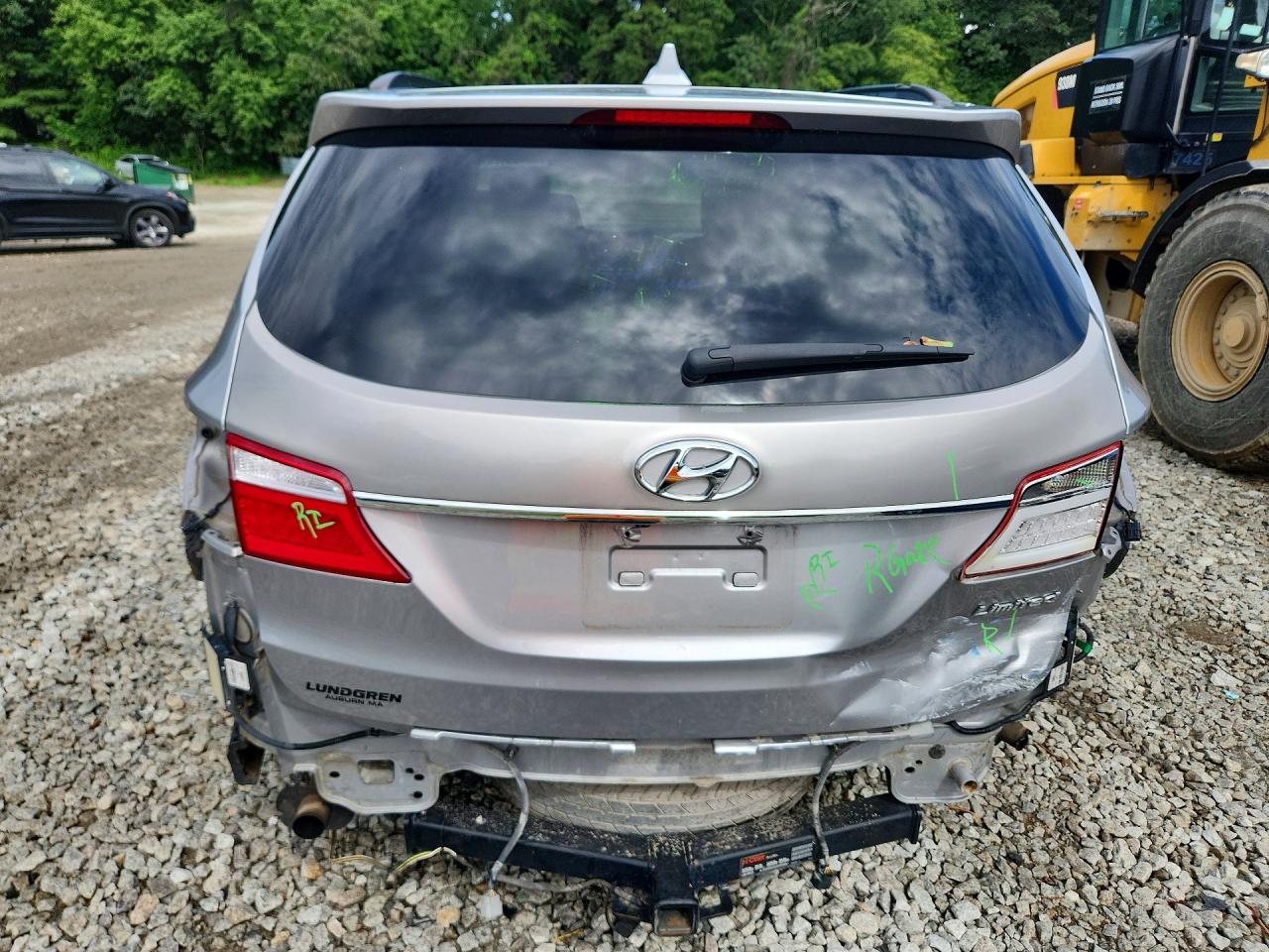 2015 Hyundai Santa Fe Limited Silver vin: KM8SR4HF2FU115159