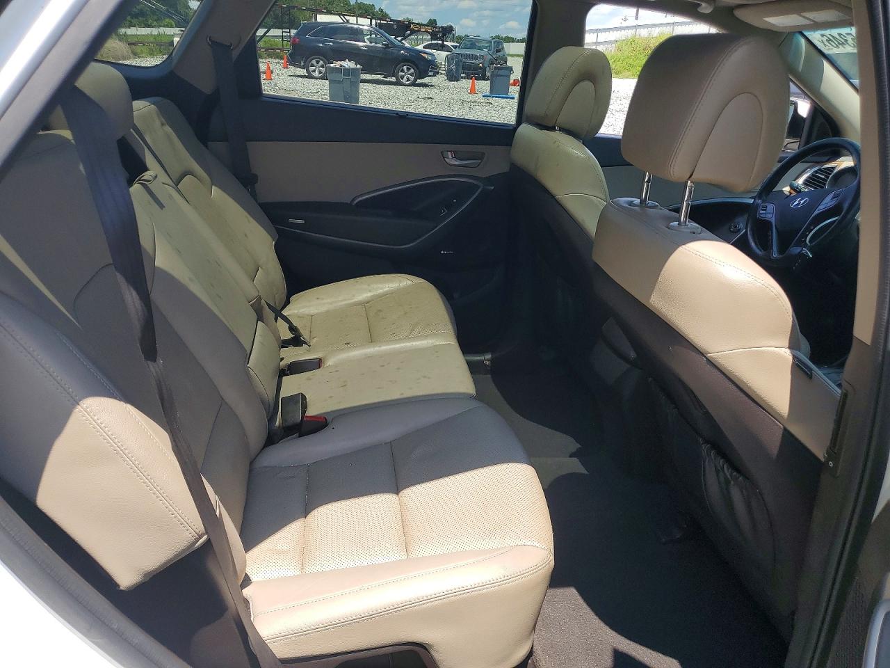 2015 Hyundai Santa Fe Gls White vin: KM8SR4HF2FU117817