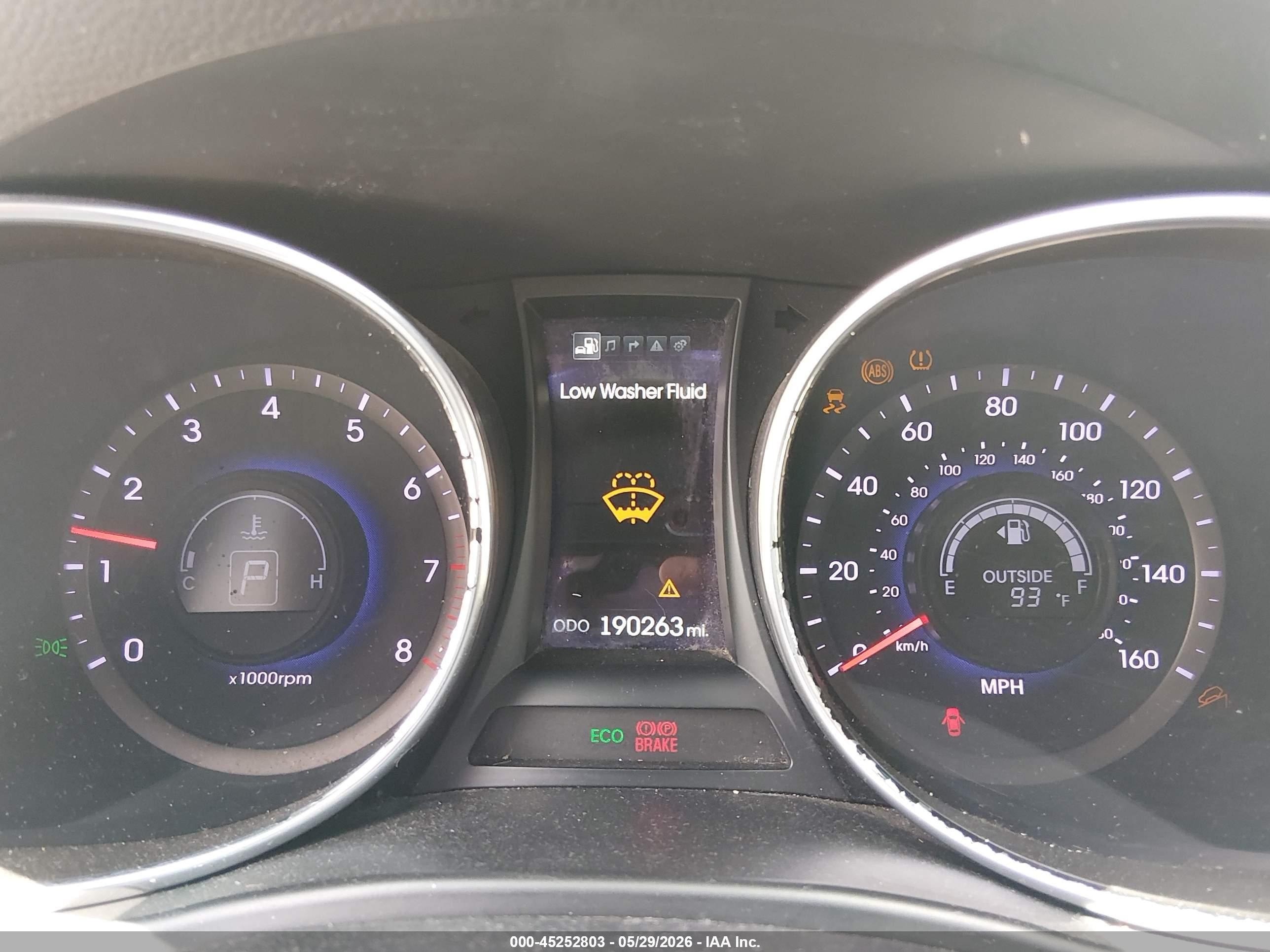 2014 Hyundai Santa Fe Gls White vin: KM8SR4HF3EU037294