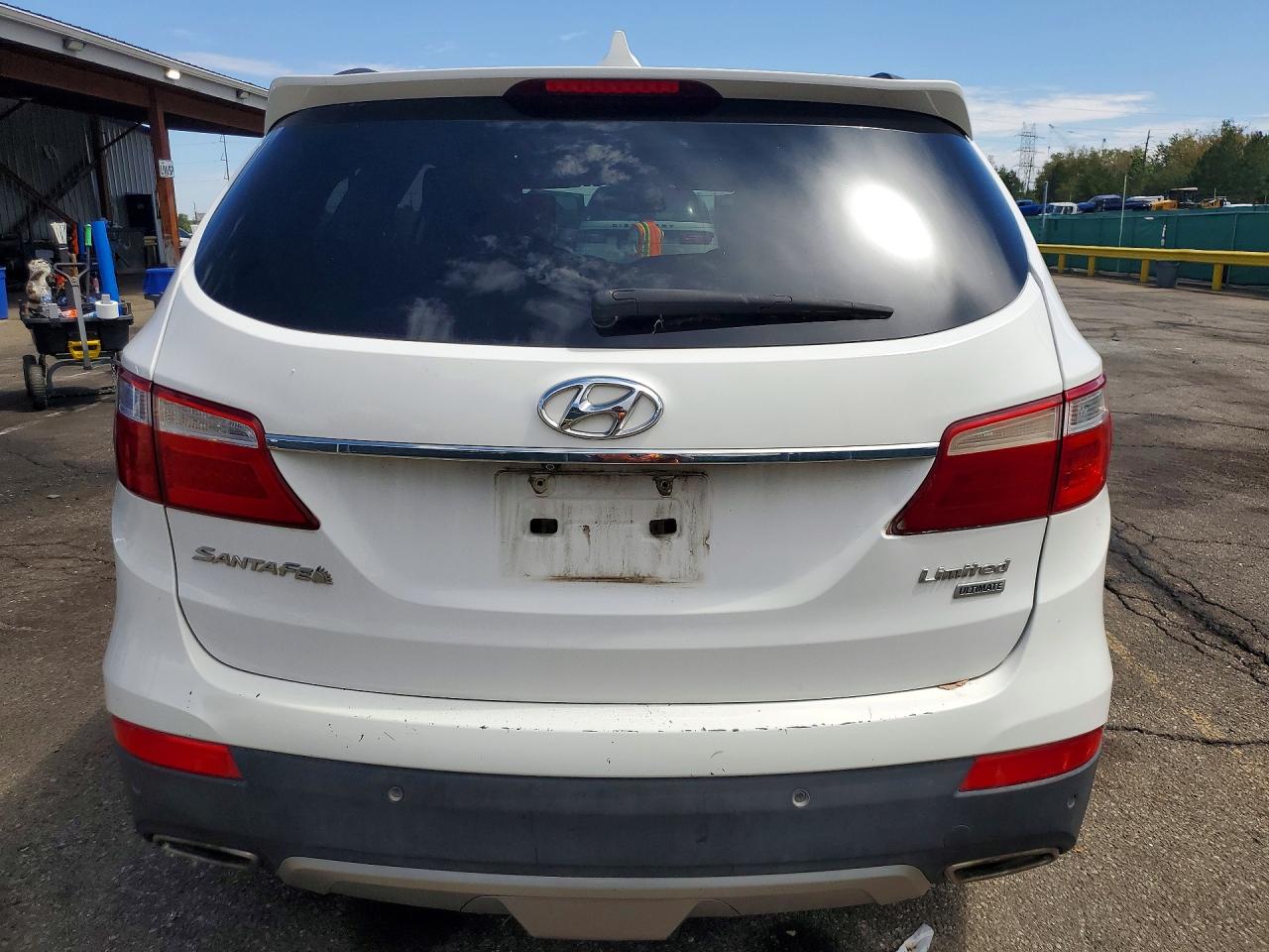 2015 Hyundai Santa Fe Limited White vin: KM8SR4HF3FU095861