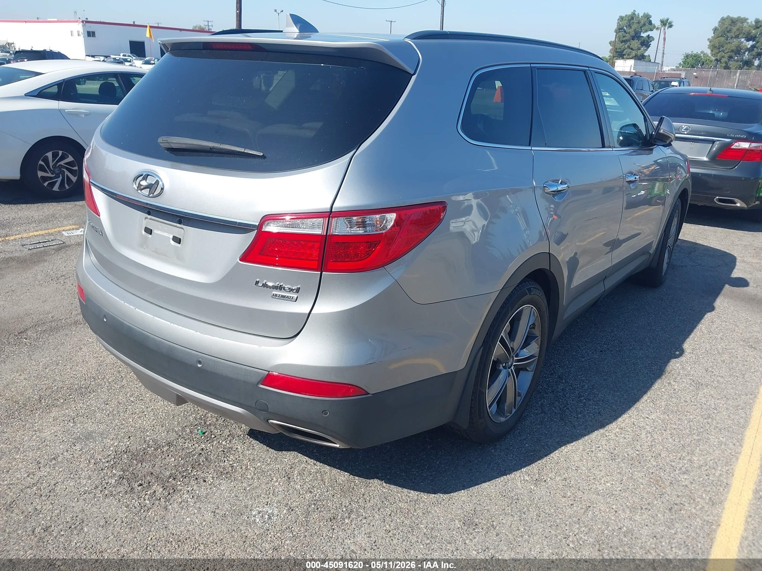 2015 Hyundai Santa Fe Limited Silver vin: KM8SR4HF3FU098890