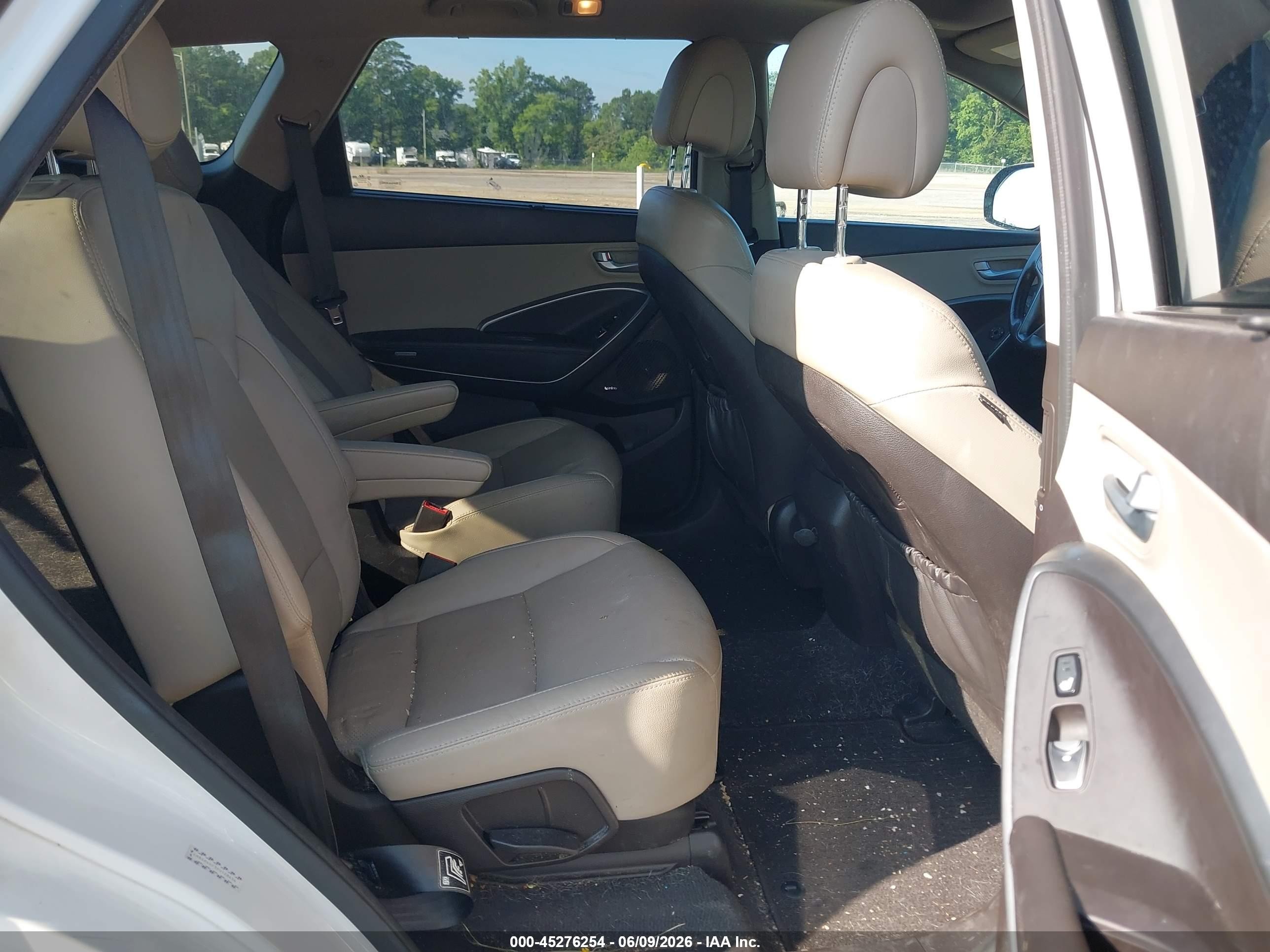 2015 Hyundai Santa Fe Limited White vin: KM8SR4HF3FU128454