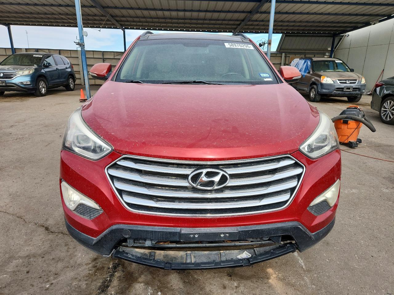 2013 Hyundai Santa Fe Limited 4d Burgundy vin: KM8SR4HF4DU024178