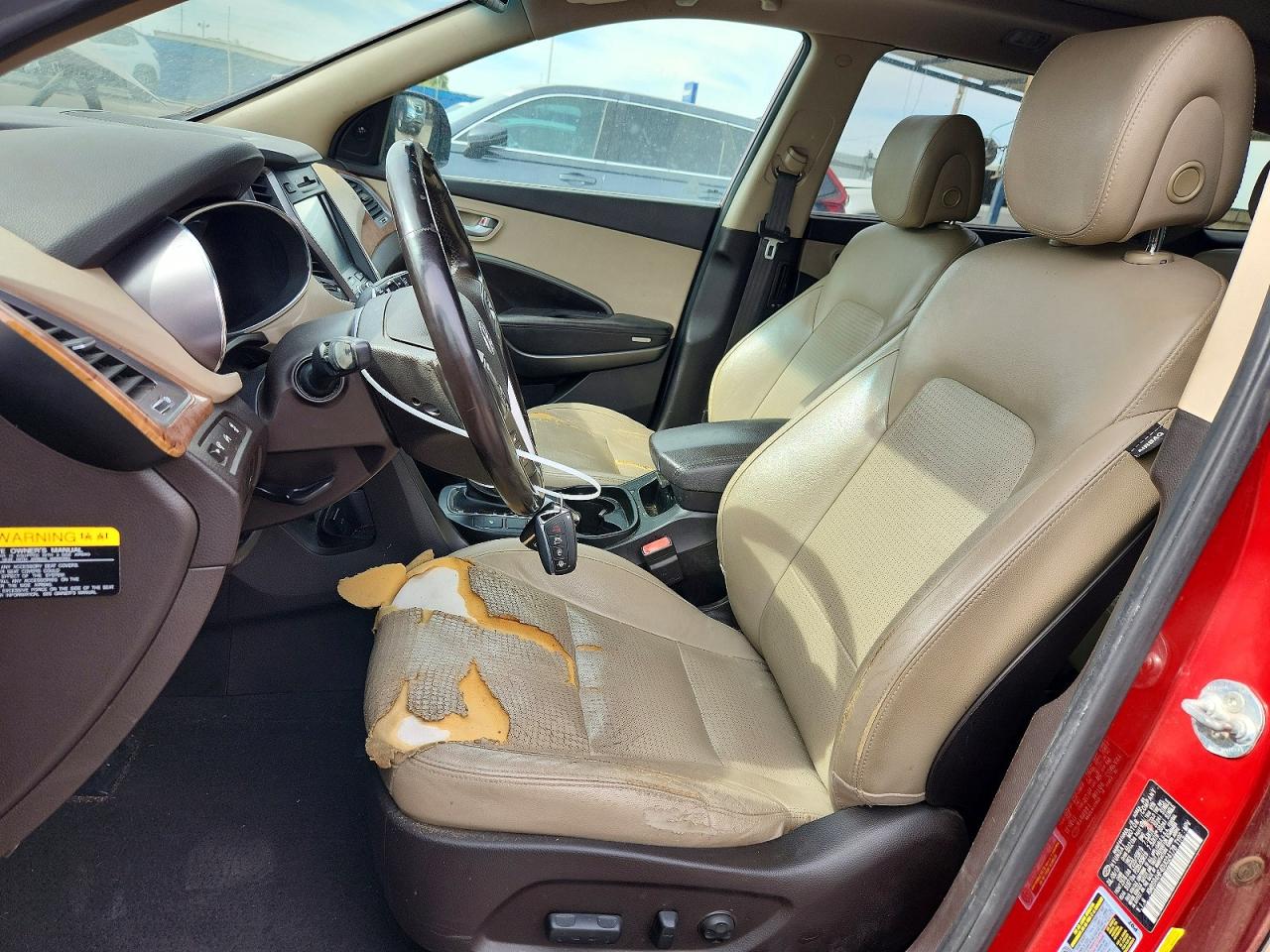 2013 Hyundai Santa Fe Limited 4d Burgundy vin: KM8SR4HF4DU024178