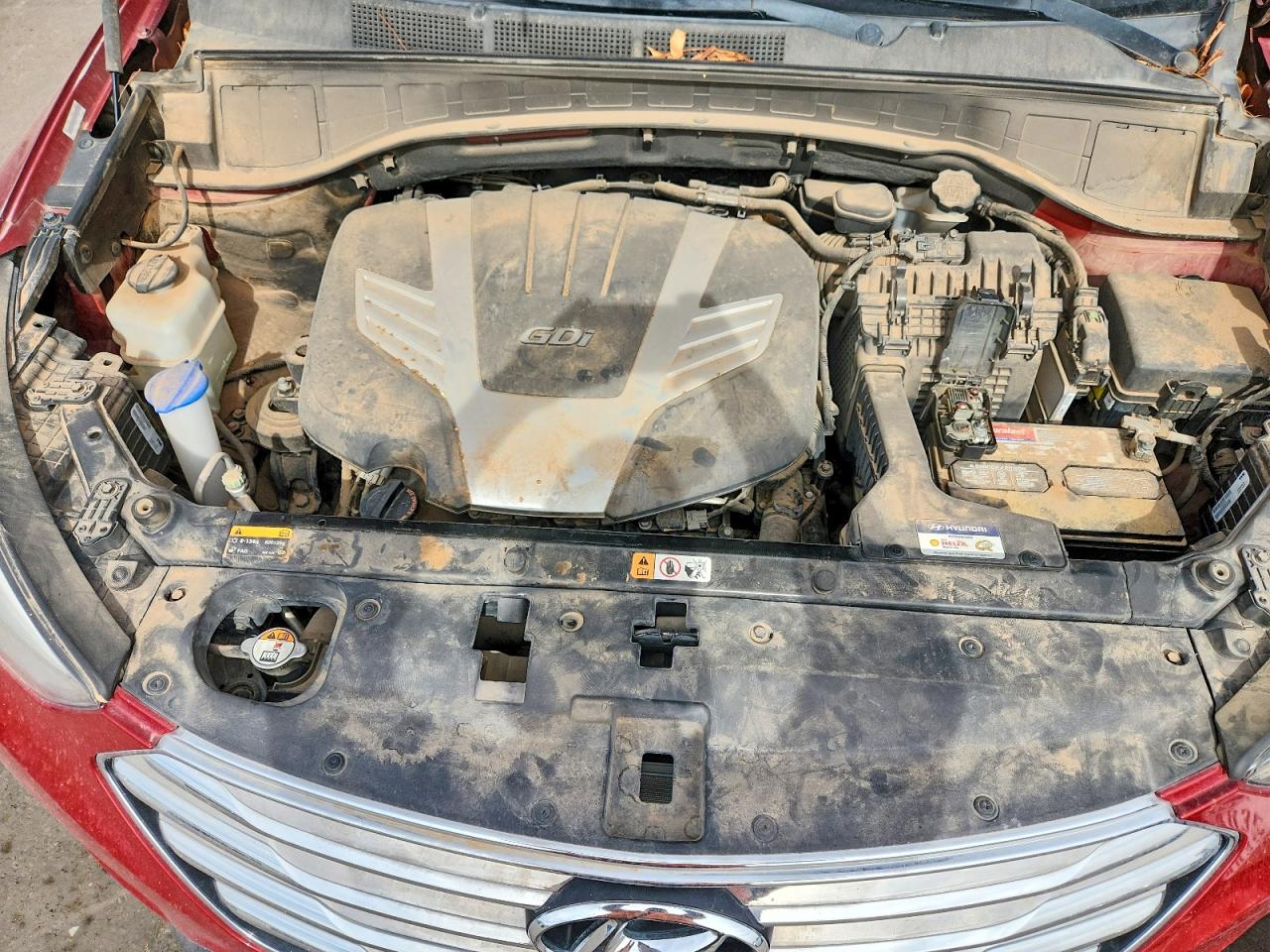 2013 Hyundai Santa Fe Limited 4d Burgundy vin: KM8SR4HF4DU024178