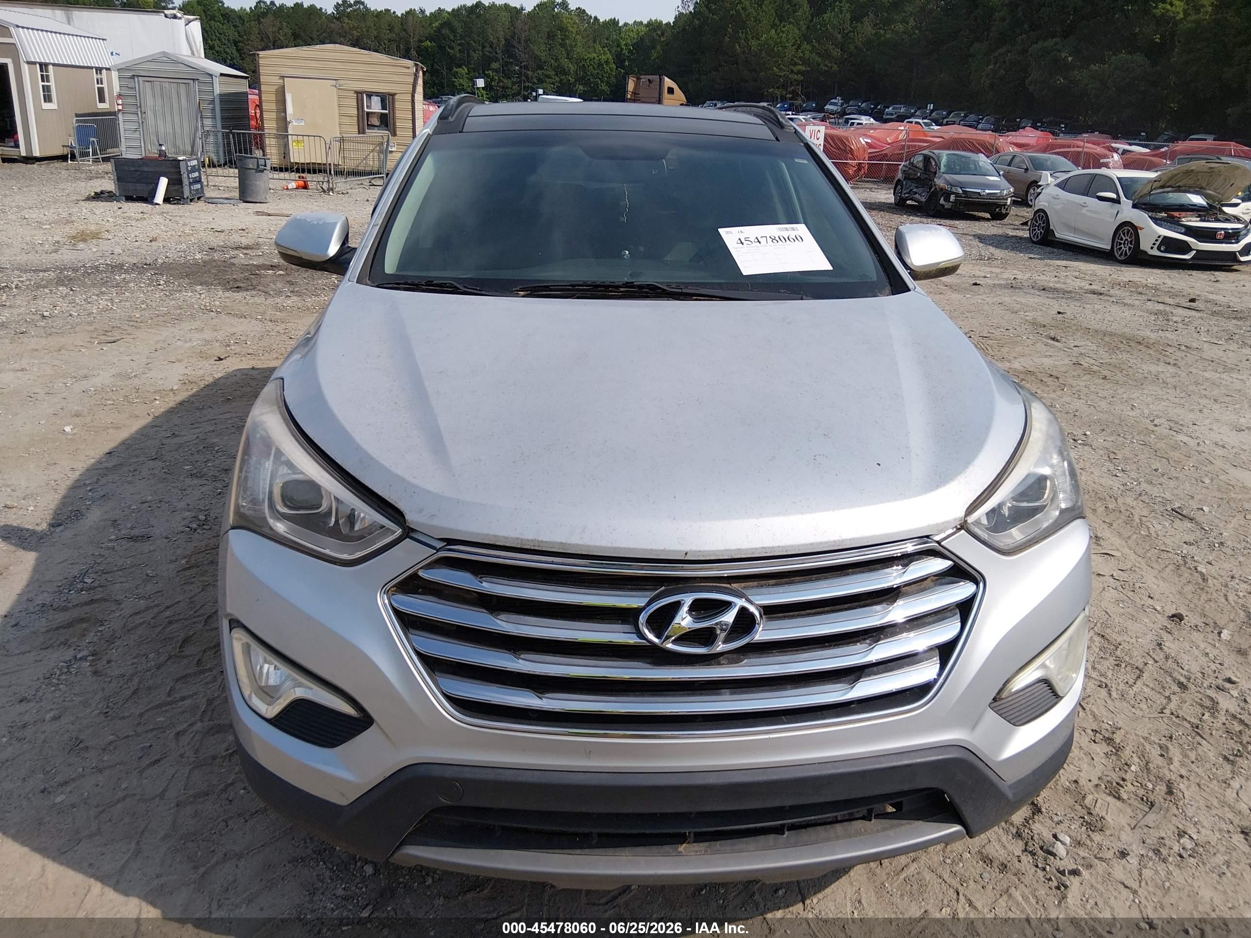2014 Hyundai Santa Fe Limited Silver vin: KM8SR4HF4EU041015