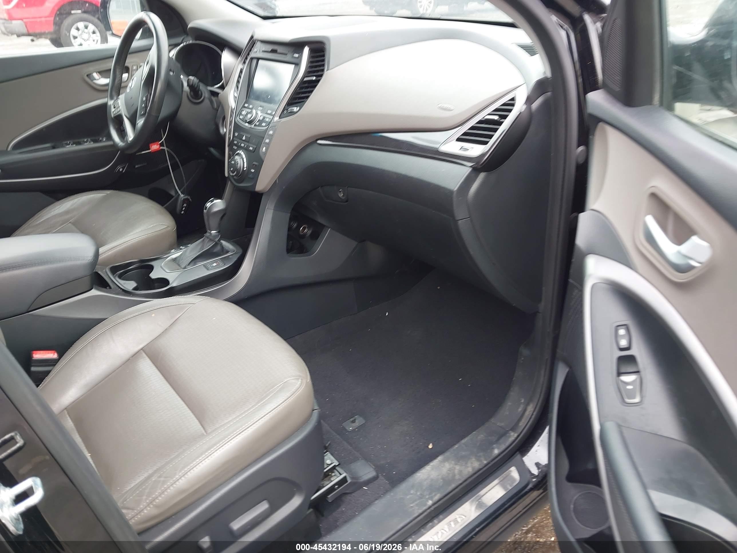 2014 Hyundai Santa Fe Gls Black vin: KM8SR4HF4EU075729