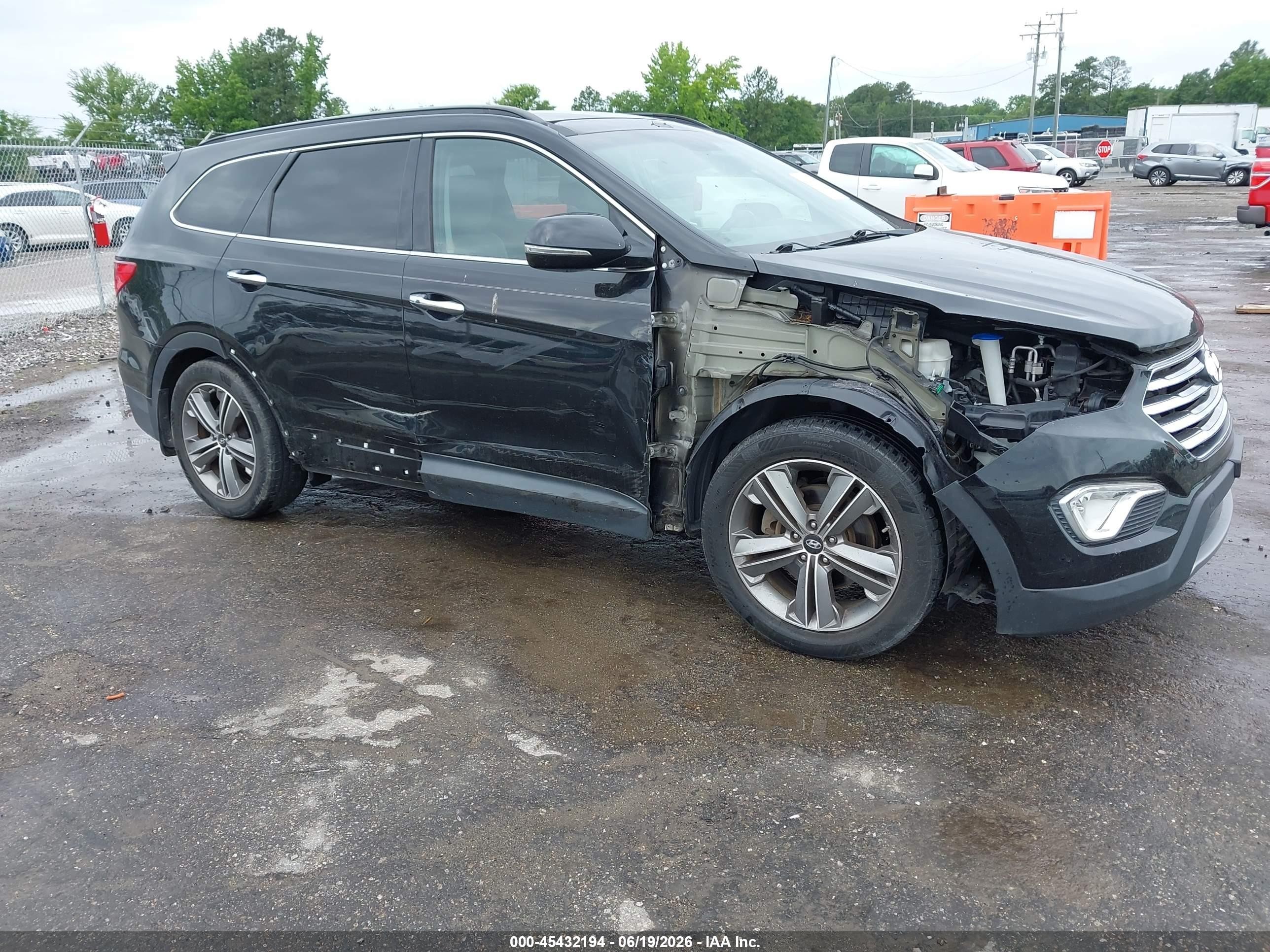 2014 Hyundai Santa Fe Gls Black vin: KM8SR4HF4EU075729