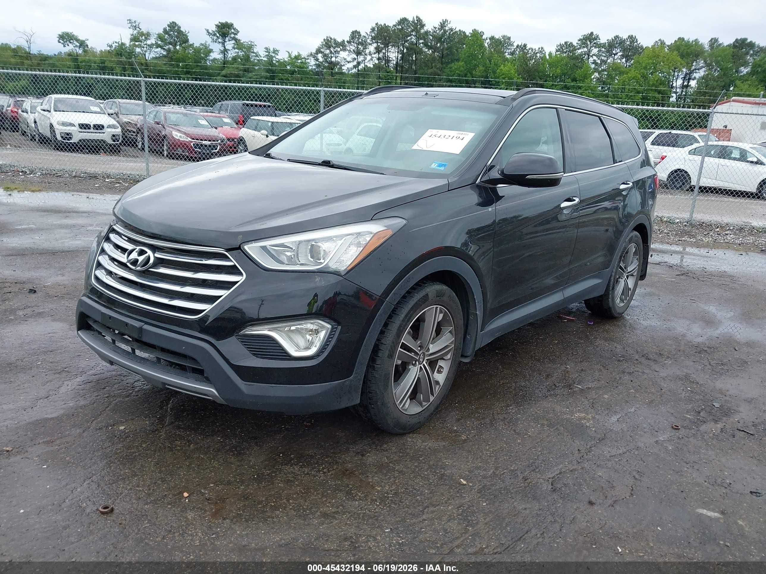 2014 Hyundai Santa Fe Gls Black vin: KM8SR4HF4EU075729