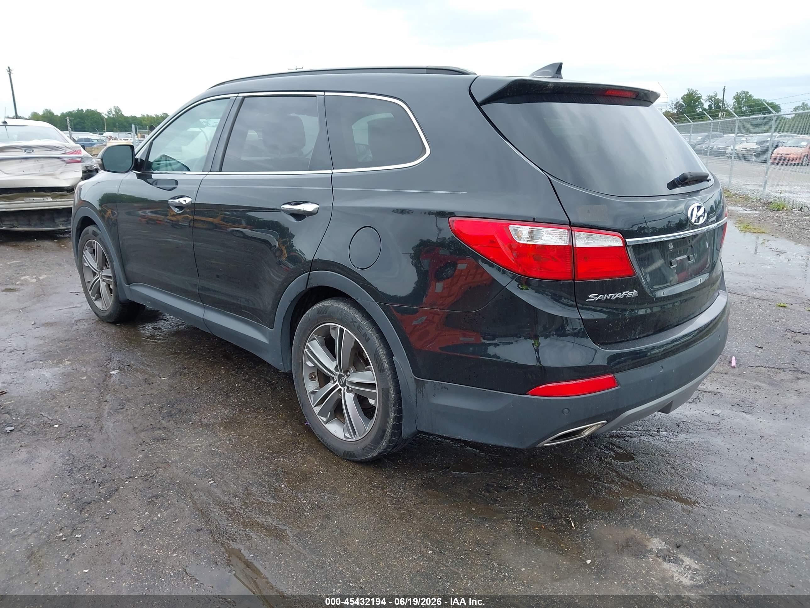 2014 Hyundai Santa Fe Gls Black vin: KM8SR4HF4EU075729