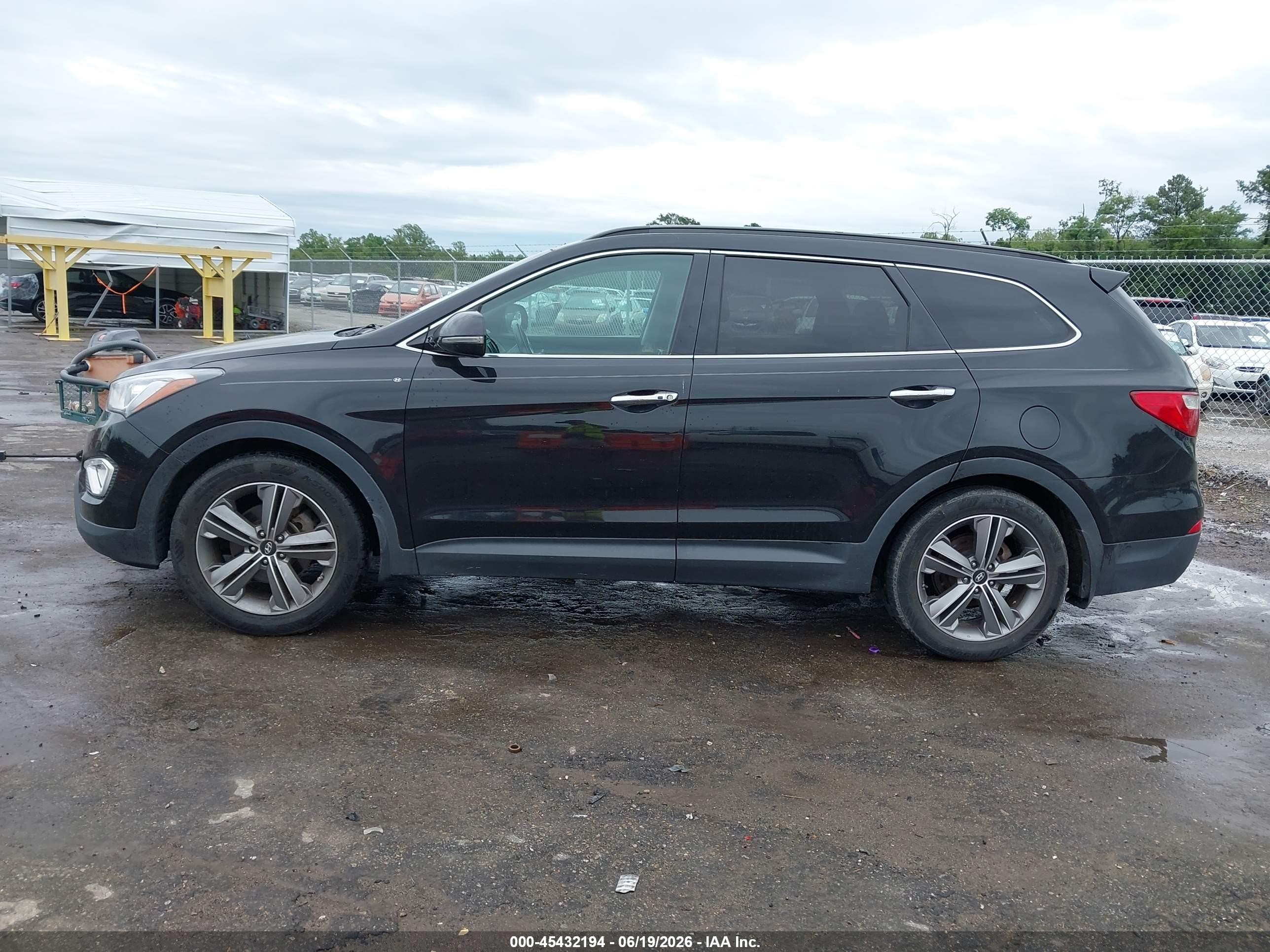 2014 Hyundai Santa Fe Gls Black vin: KM8SR4HF4EU075729