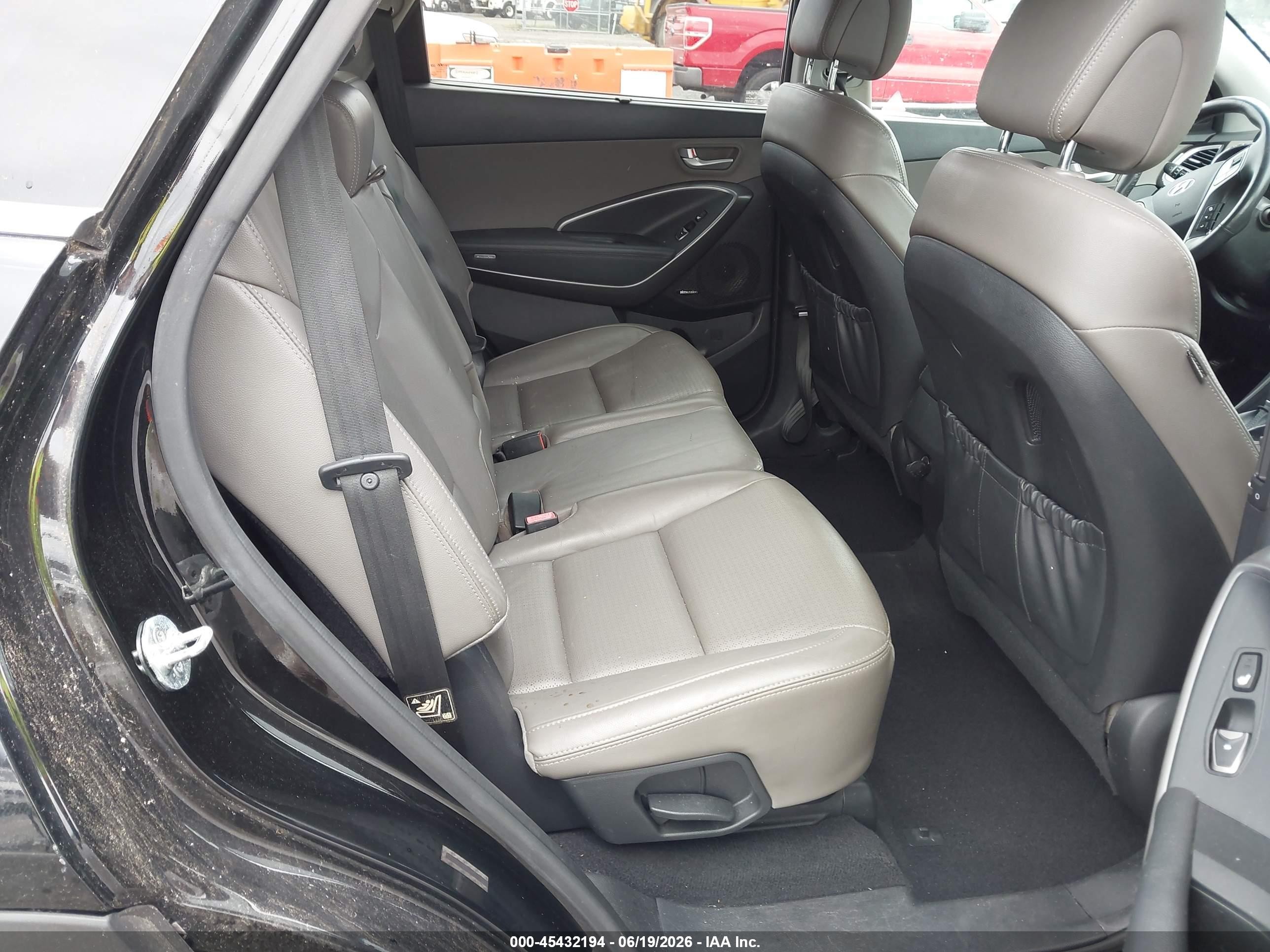 2014 Hyundai Santa Fe Gls Black vin: KM8SR4HF4EU075729