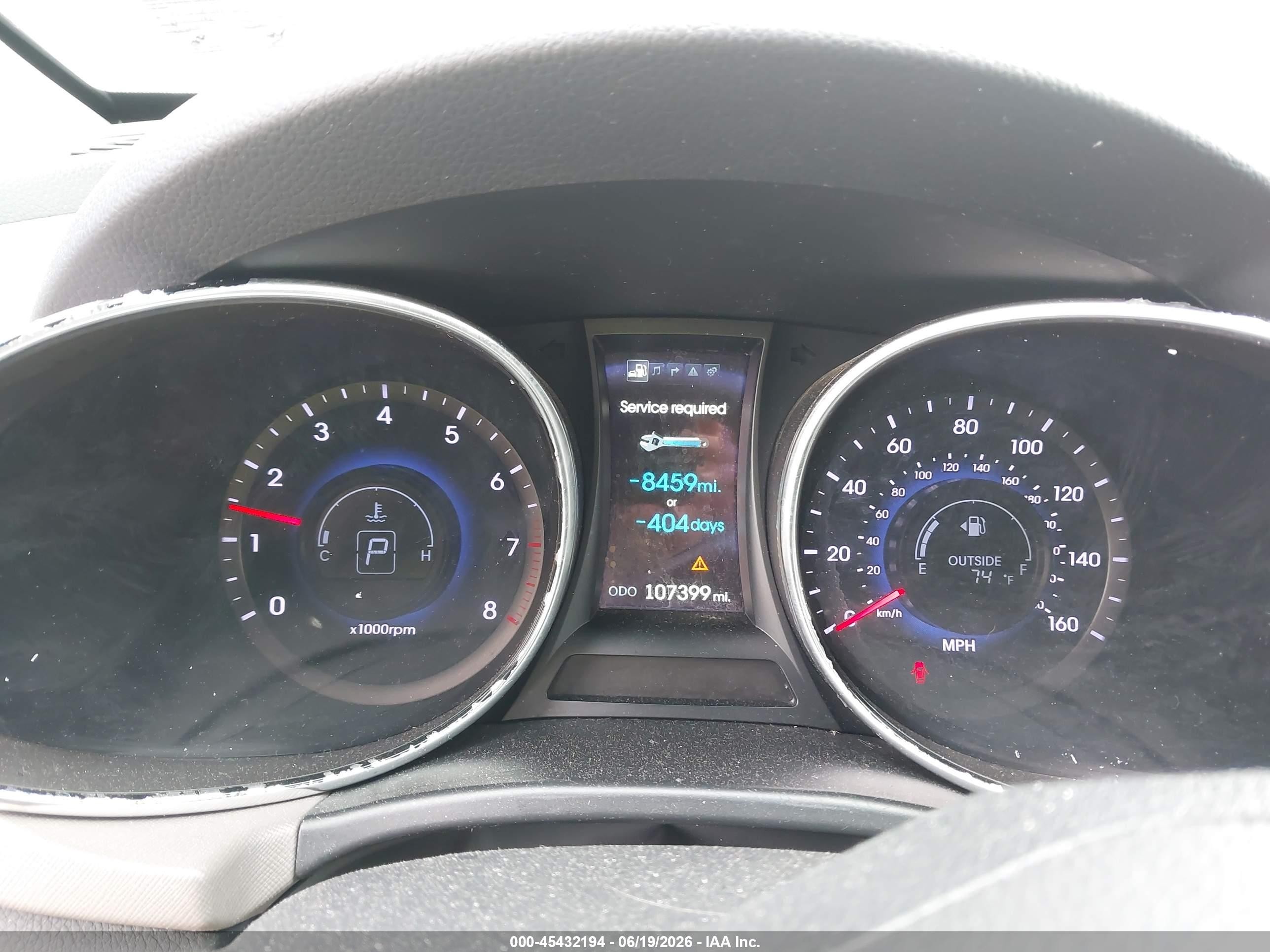 2014 Hyundai Santa Fe Gls Black vin: KM8SR4HF4EU075729