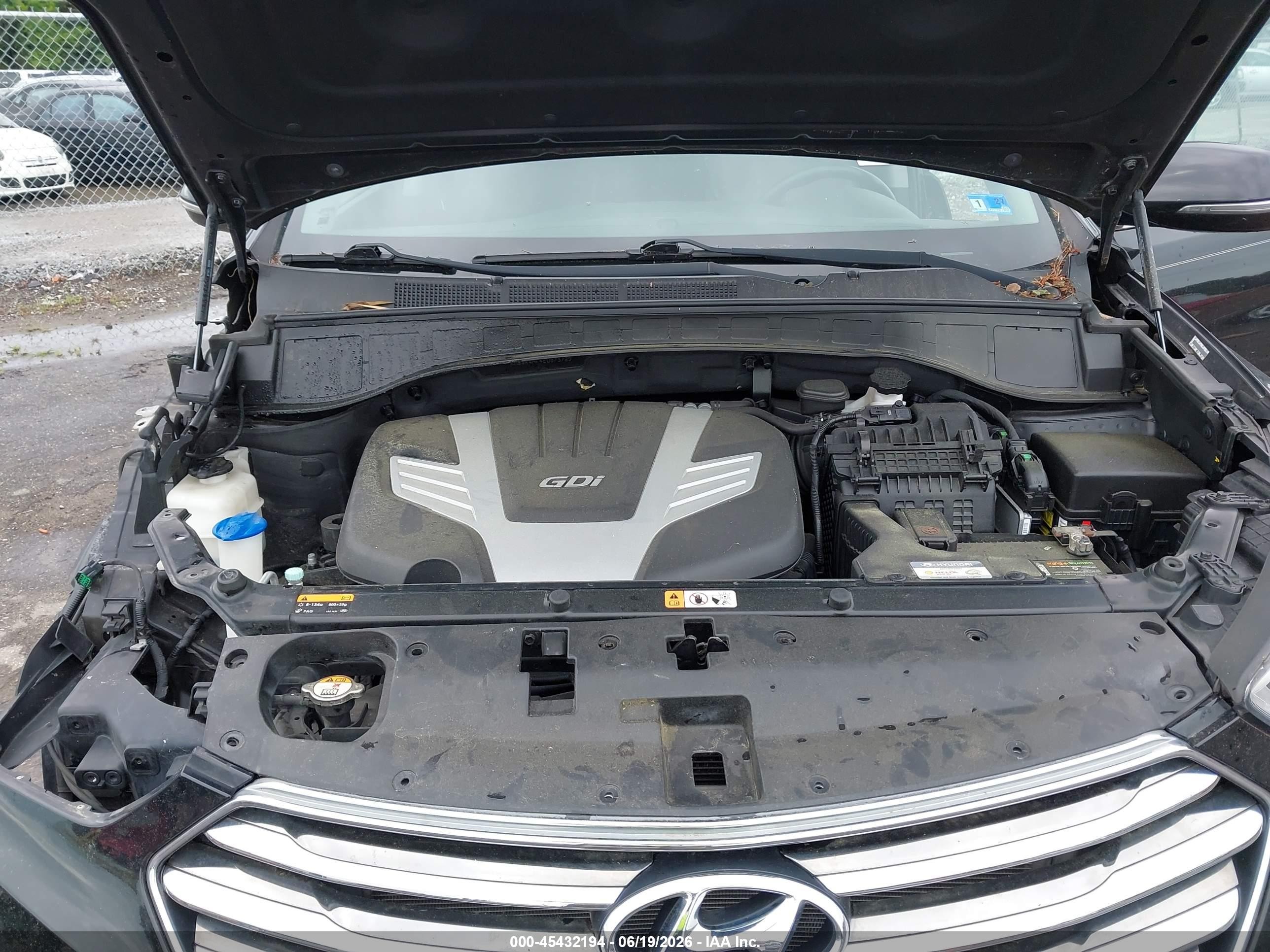 2014 Hyundai Santa Fe Gls Black vin: KM8SR4HF4EU075729