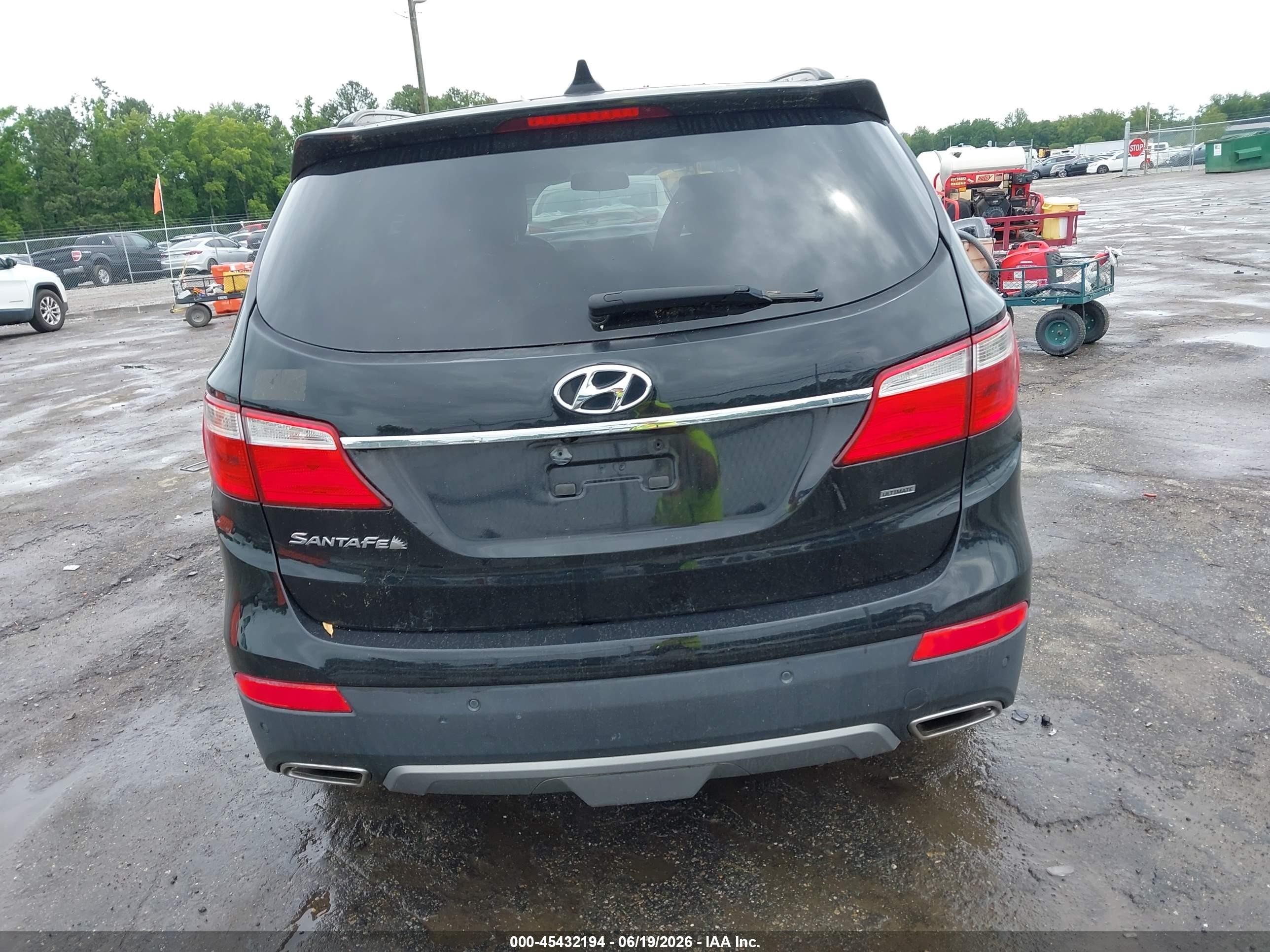 2014 Hyundai Santa Fe Gls Black vin: KM8SR4HF4EU075729