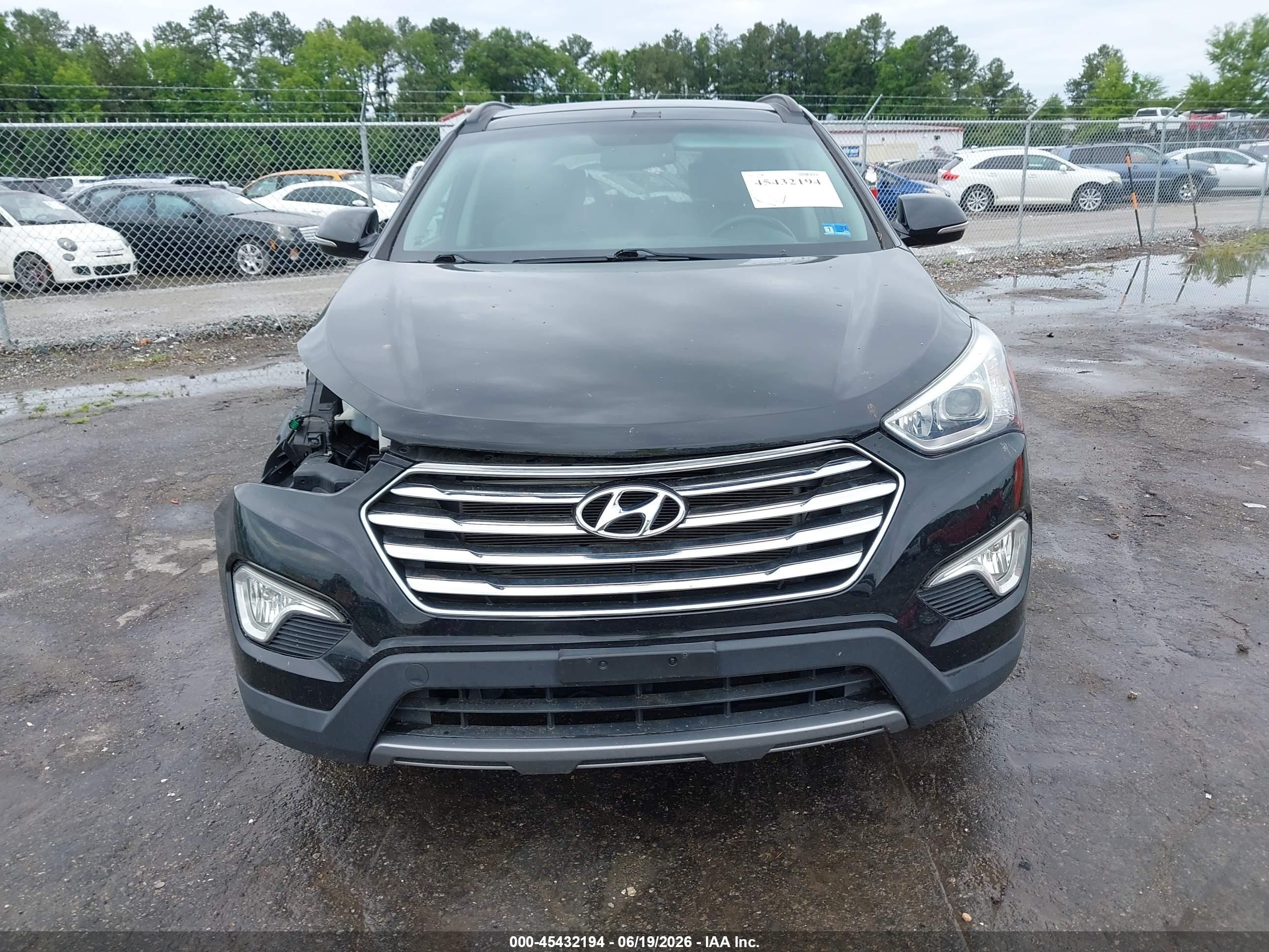 2014 Hyundai Santa Fe Gls Black vin: KM8SR4HF4EU075729