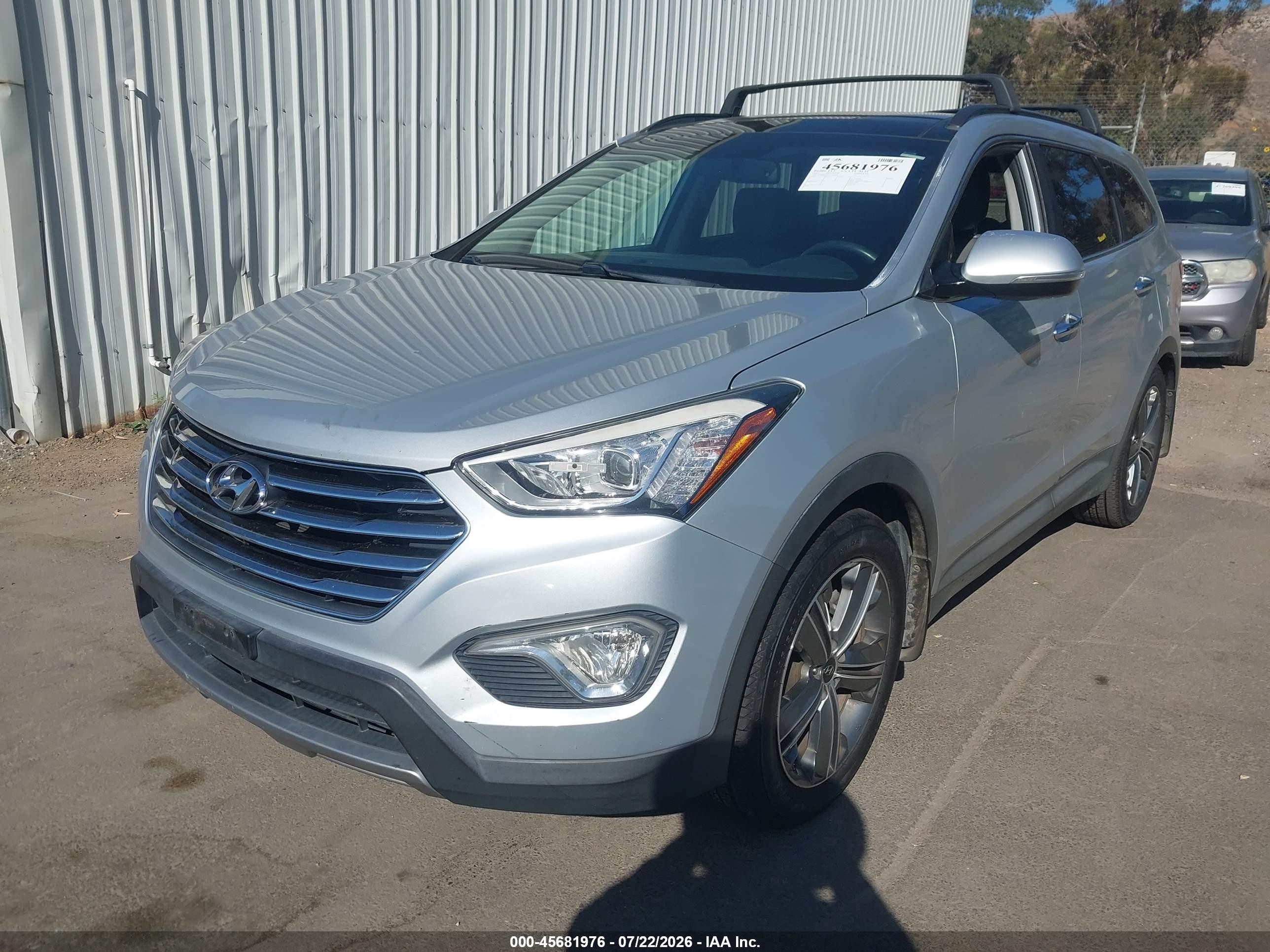 2015 Hyundai Santa Fe Limited Silver vin: KM8SR4HF4FU124235