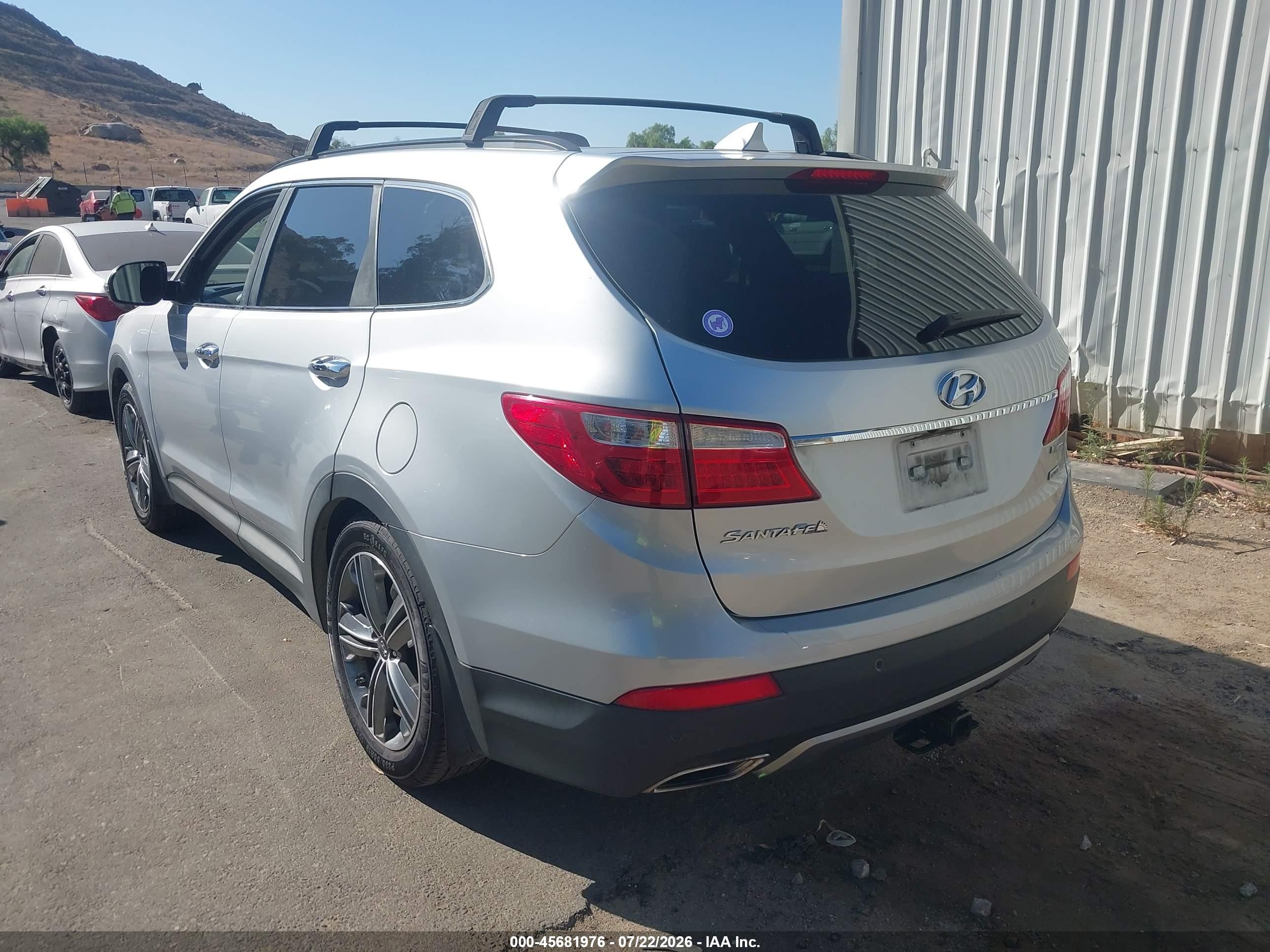 2015 Hyundai Santa Fe Limited Silver vin: KM8SR4HF4FU124235