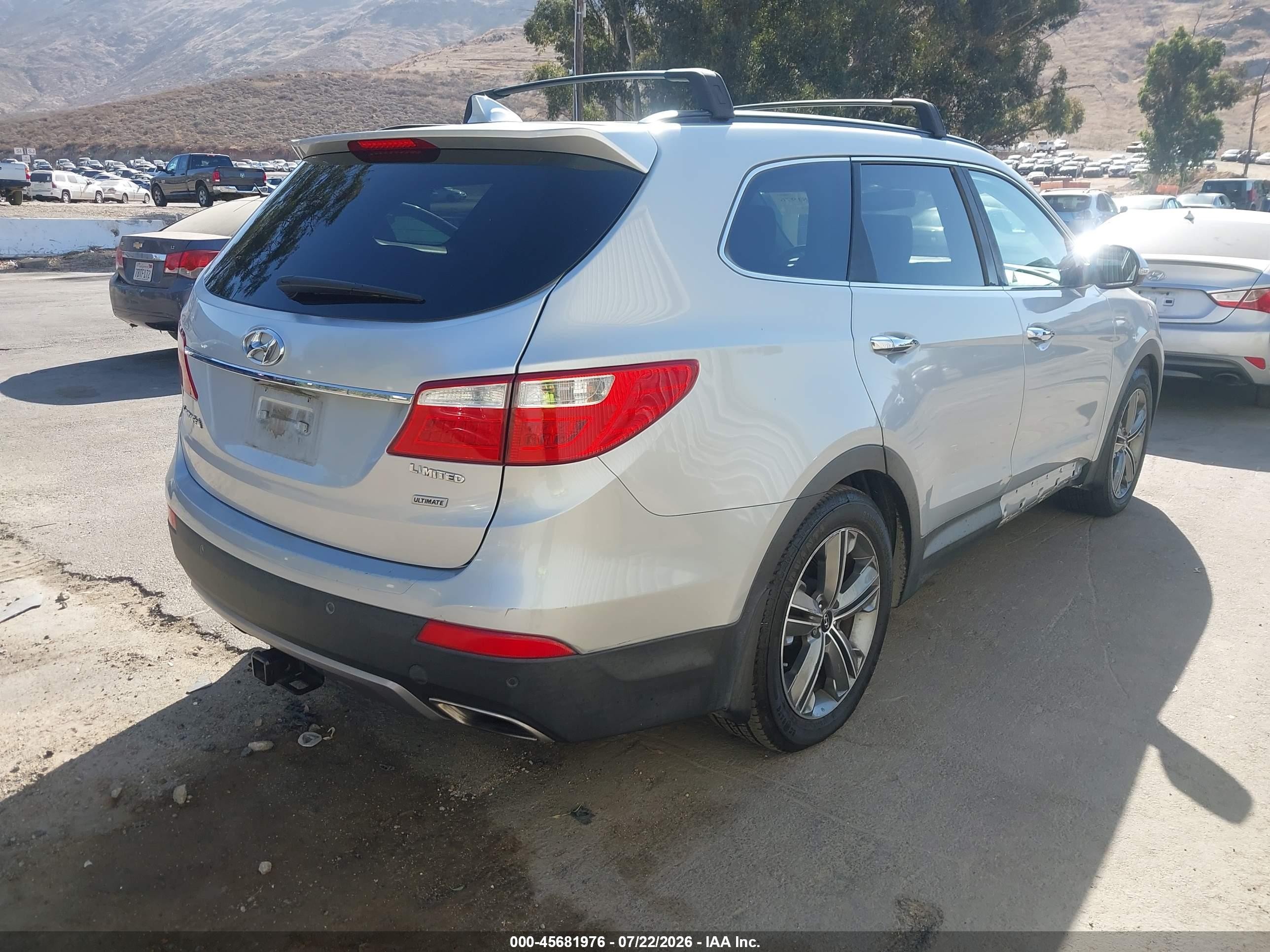 2015 Hyundai Santa Fe Limited Silver vin: KM8SR4HF4FU124235