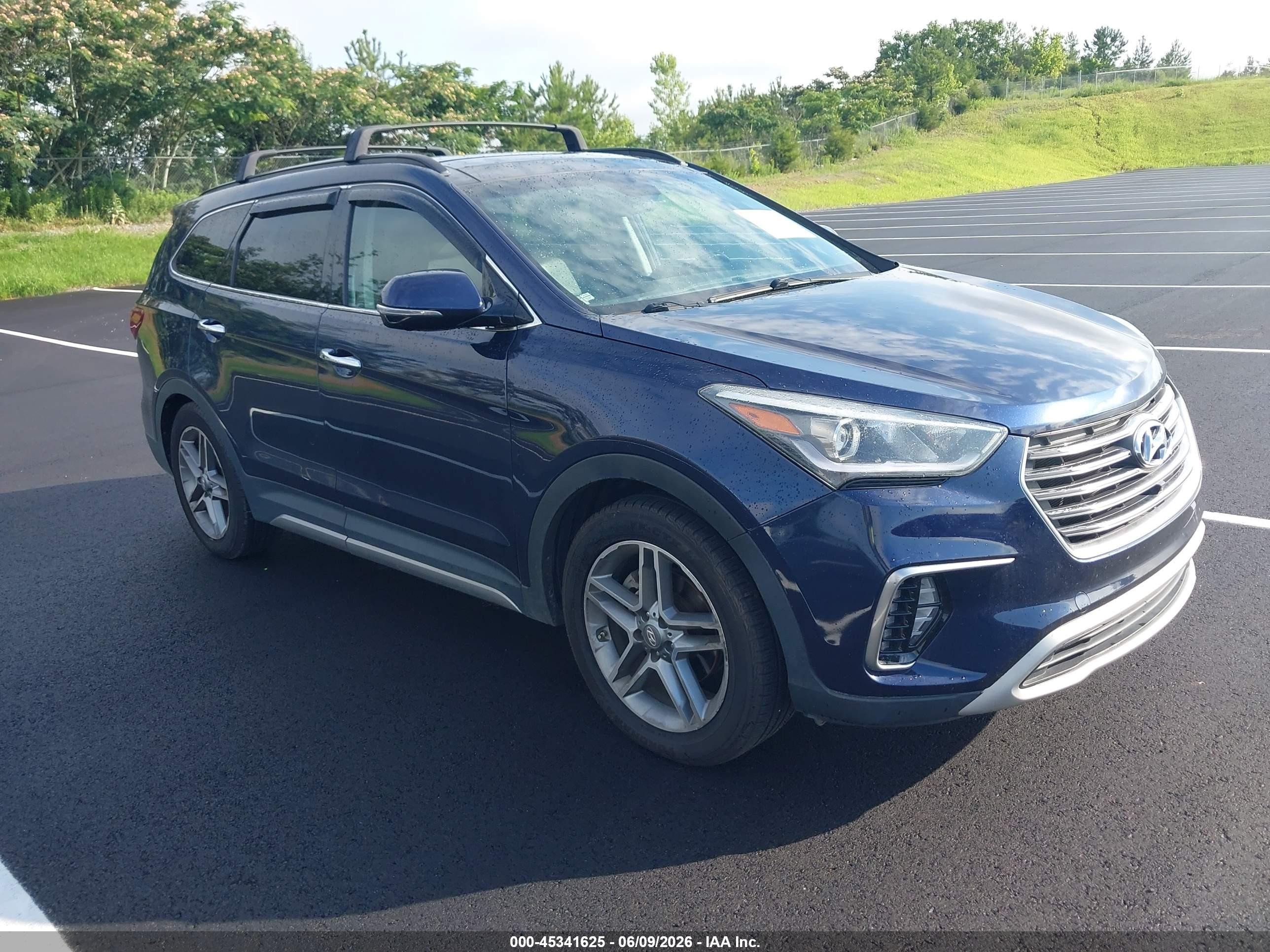 2017 Hyundai Santa Fe Limited Ultimate Blue vin: KM8SR4HF4HU242496