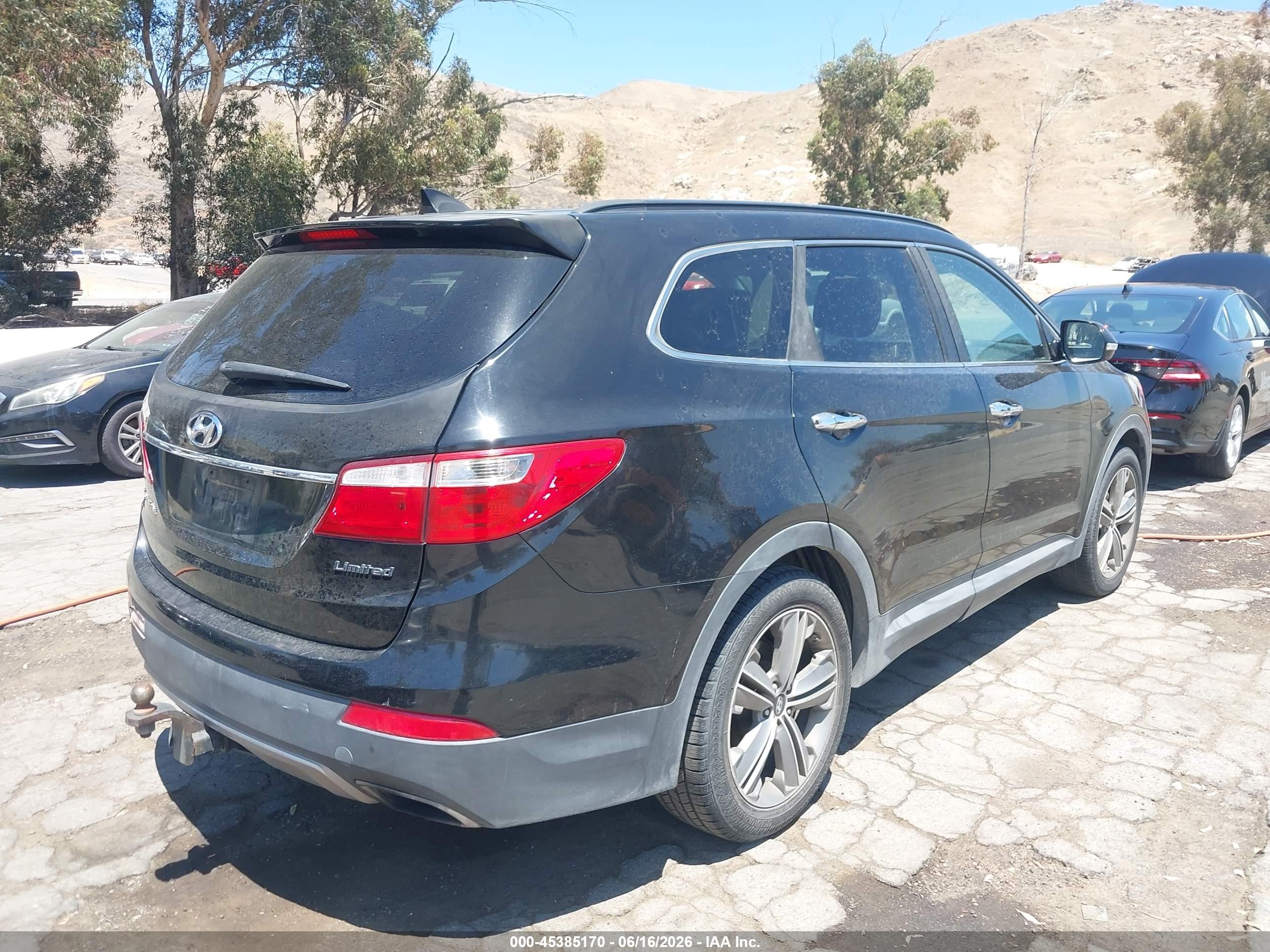 2013 Hyundai Santa Fe Limited Black vin: KM8SR4HF5DU002609