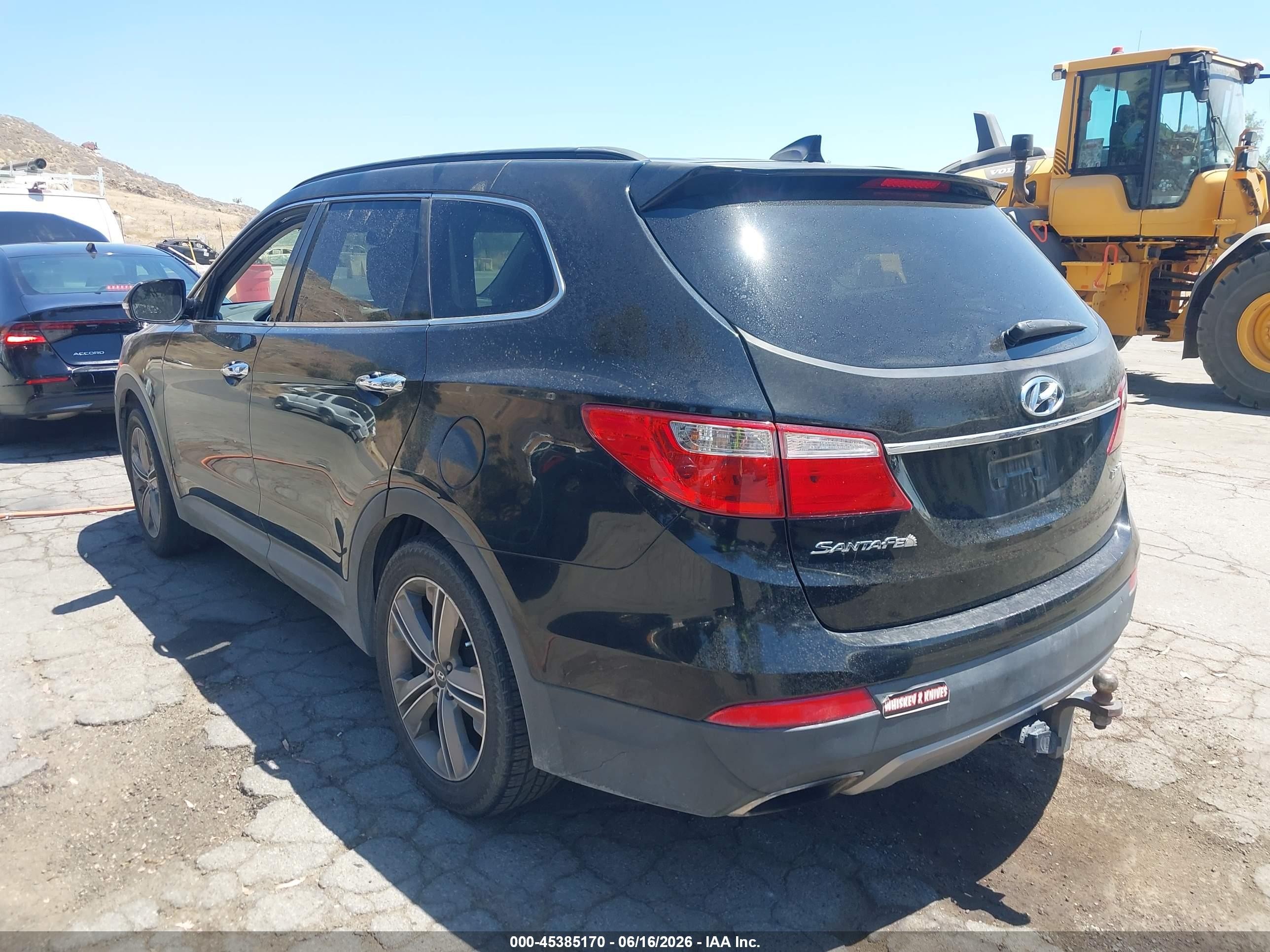 2013 Hyundai Santa Fe Limited Black vin: KM8SR4HF5DU002609