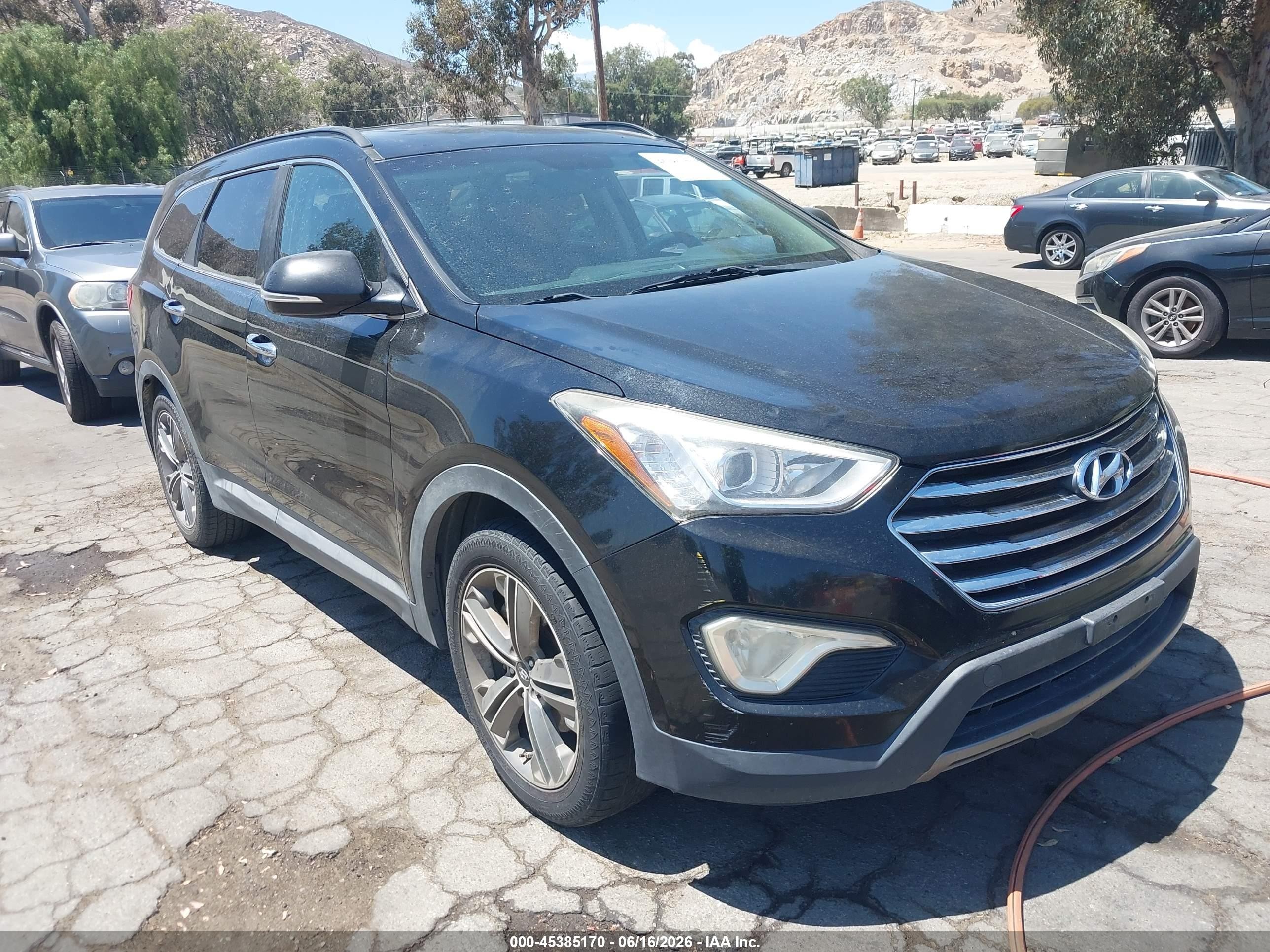 2013 Hyundai Santa Fe Limited Black vin: KM8SR4HF5DU002609