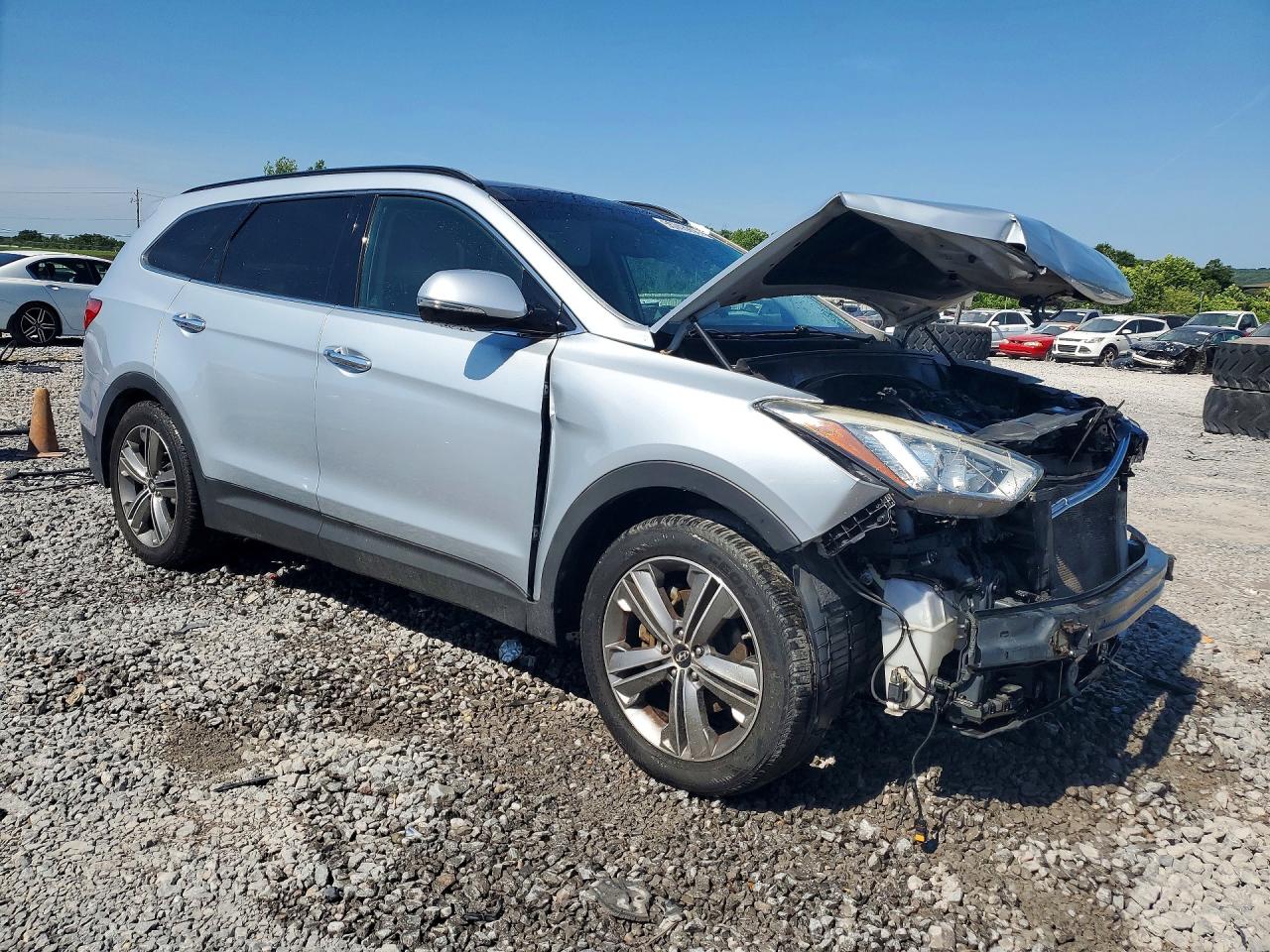 2013 Hyundai Santa Fe Limited Silver vin: KM8SR4HF5DU006191
