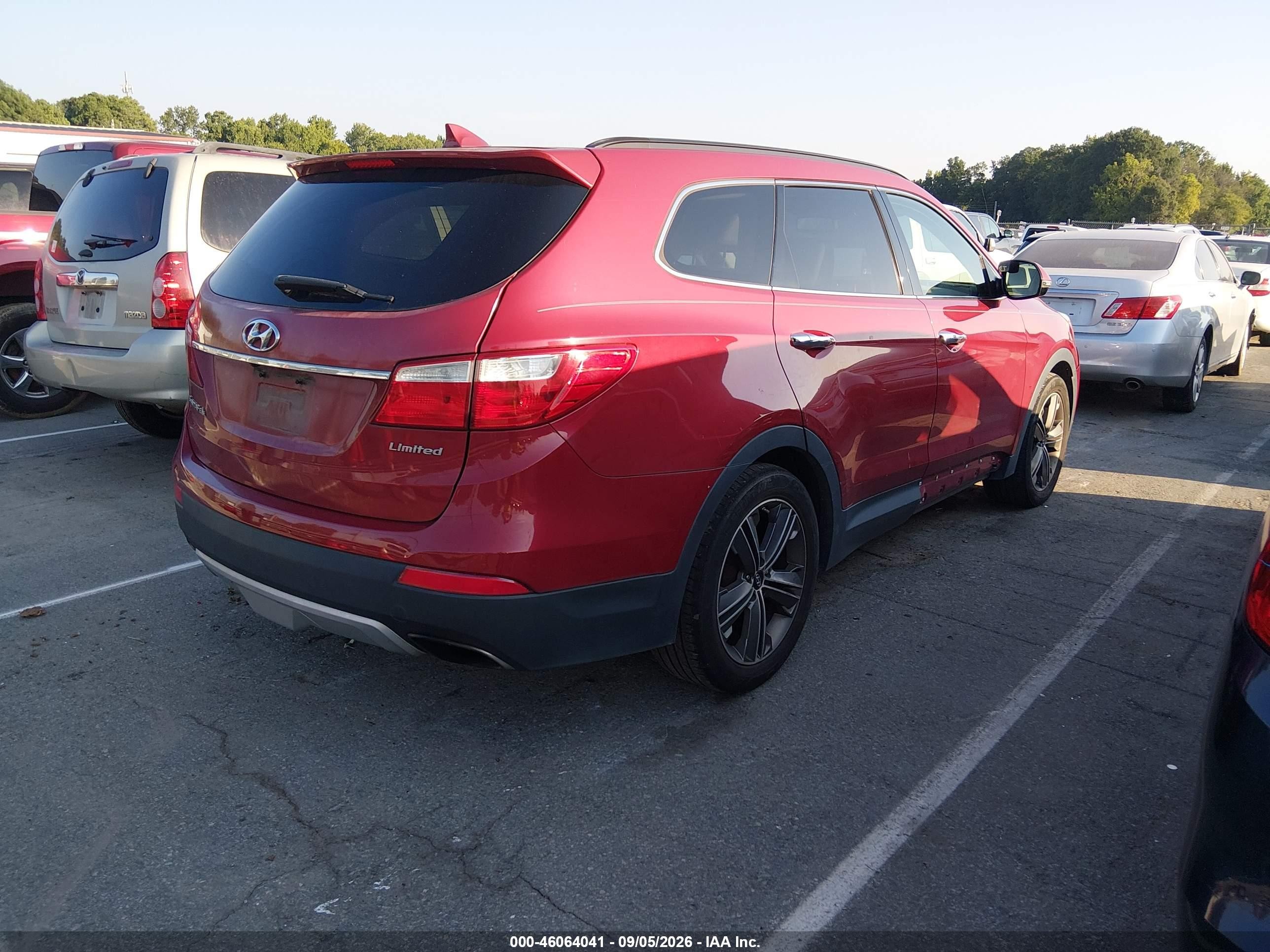 2013 Hyundai Santa Fe Limited Red vin: KM8SR4HF5DU013111