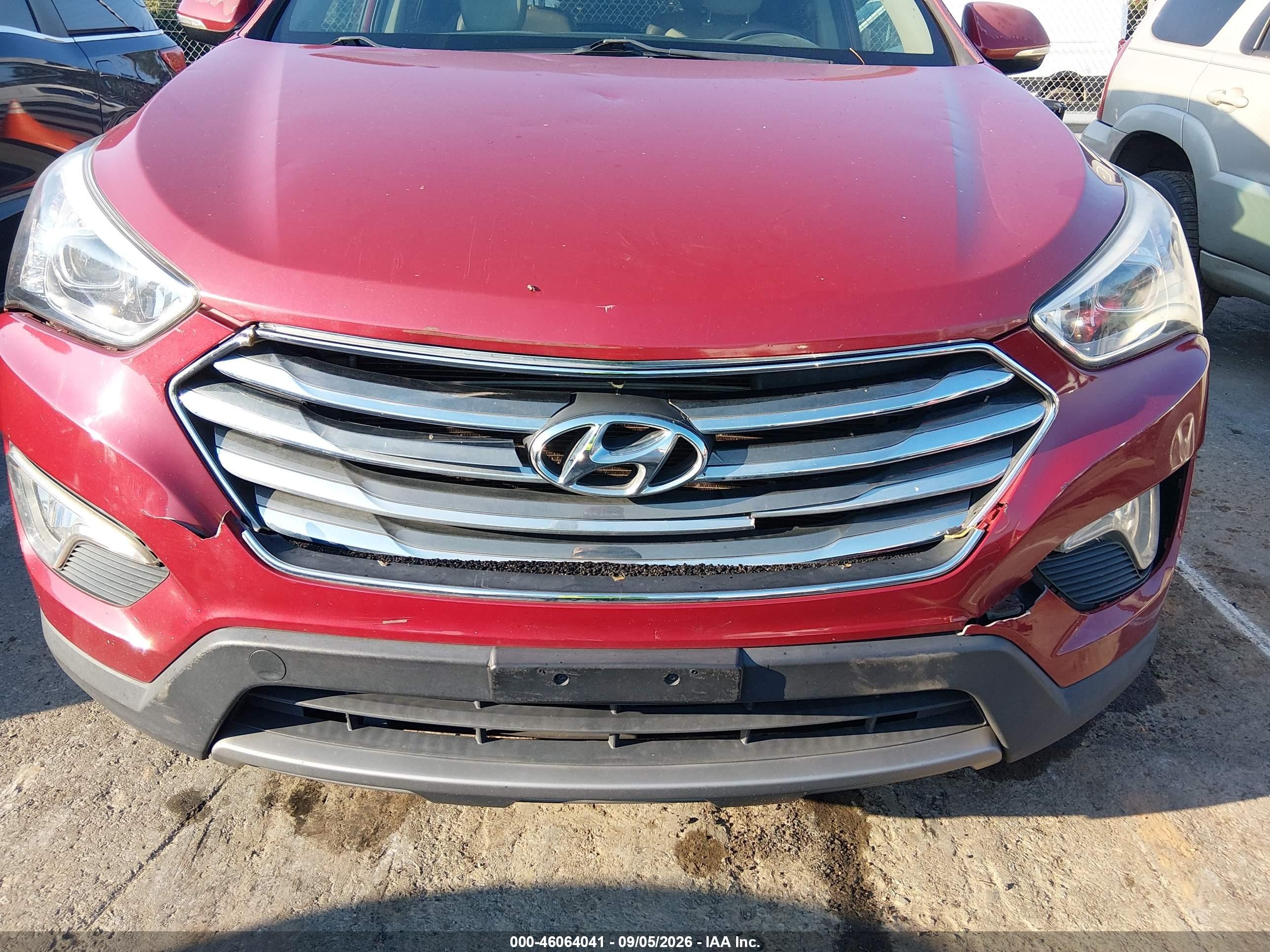 2013 Hyundai Santa Fe Limited Red vin: KM8SR4HF5DU013111