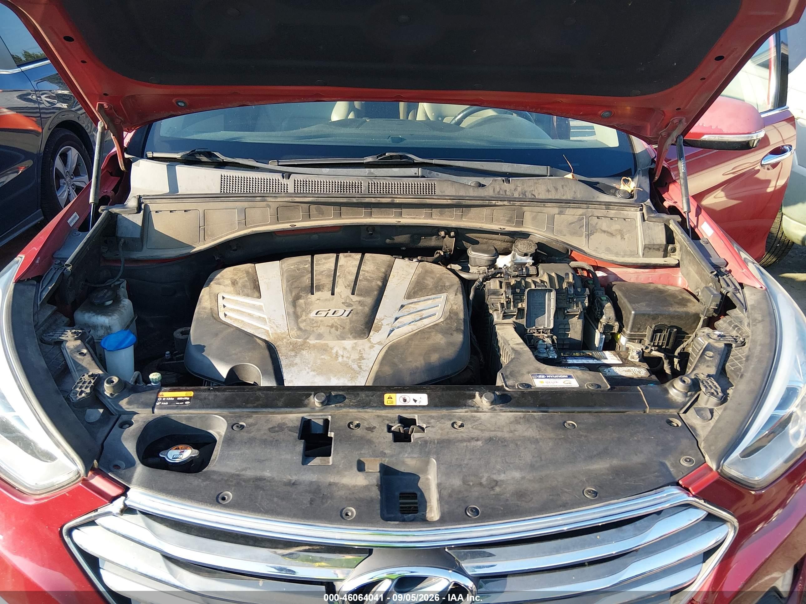 2013 Hyundai Santa Fe Limited Red vin: KM8SR4HF5DU013111