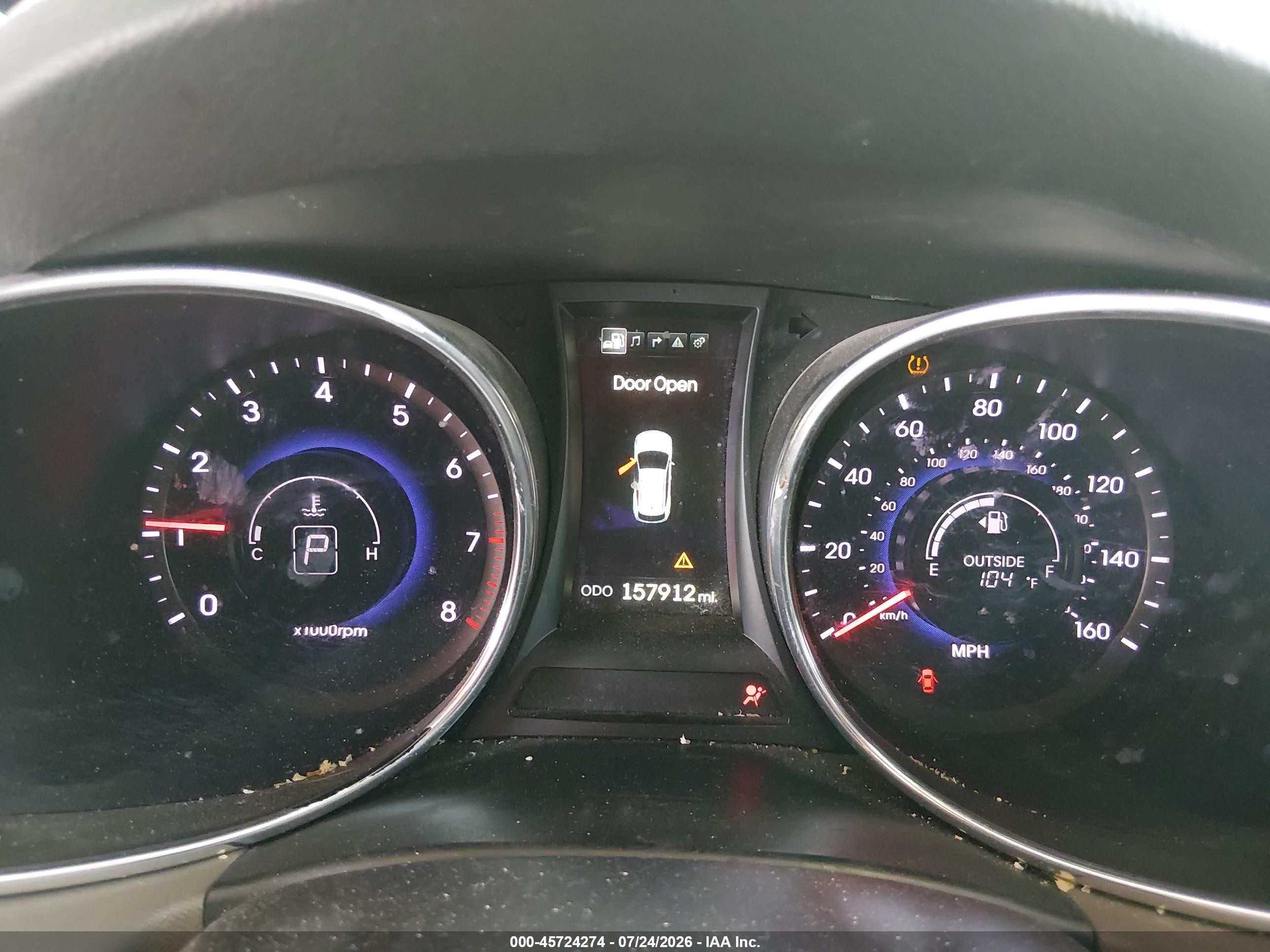 2014 Hyundai Santa Fe Limited White vin: KM8SR4HF5EU057319