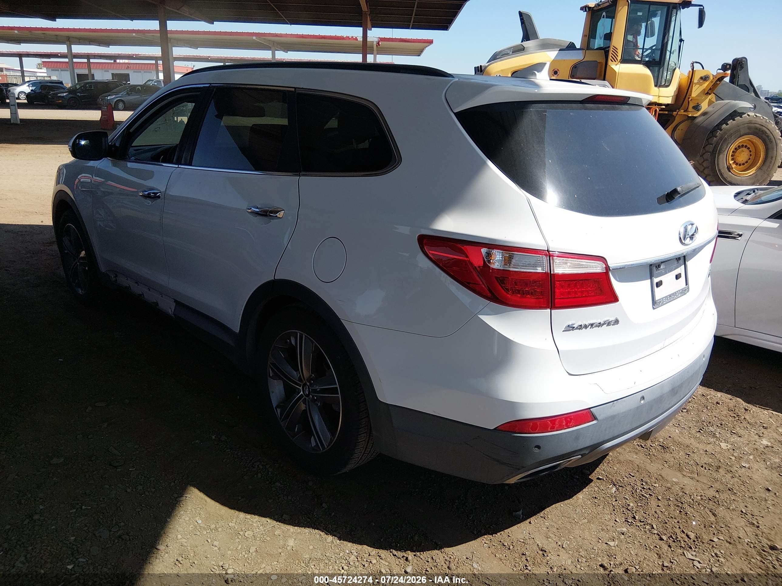 2014 Hyundai Santa Fe Limited White vin: KM8SR4HF5EU057319