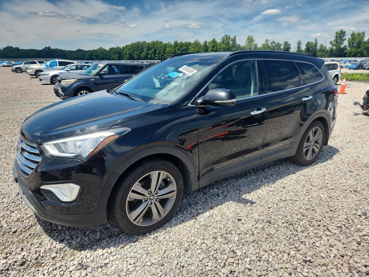 2014 Hyundai Santa Fe Gls Черный vin: KM8SR4HF5EU065078