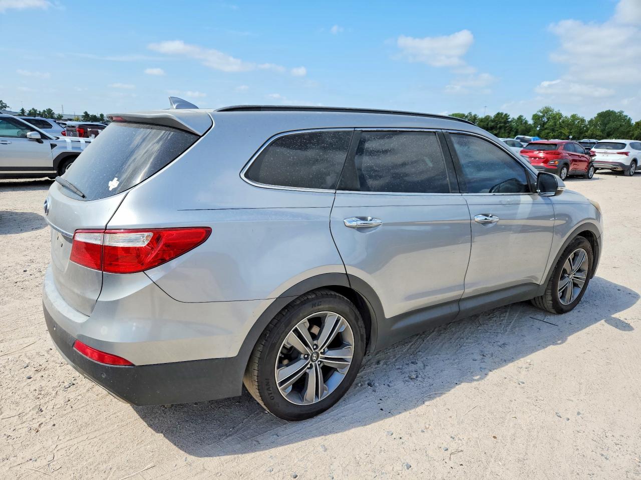 2014 Hyundai Santa Fe Gls Silver vin: KM8SR4HF5EU072810