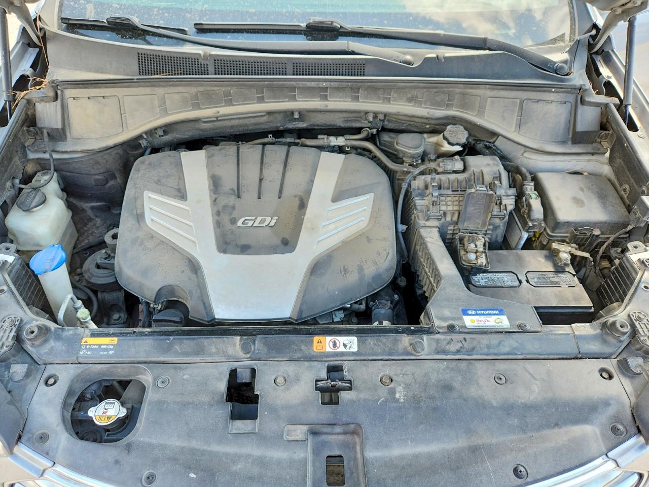 2014 Hyundai Santa Fe Gls Silver vin: KM8SR4HF5EU072810