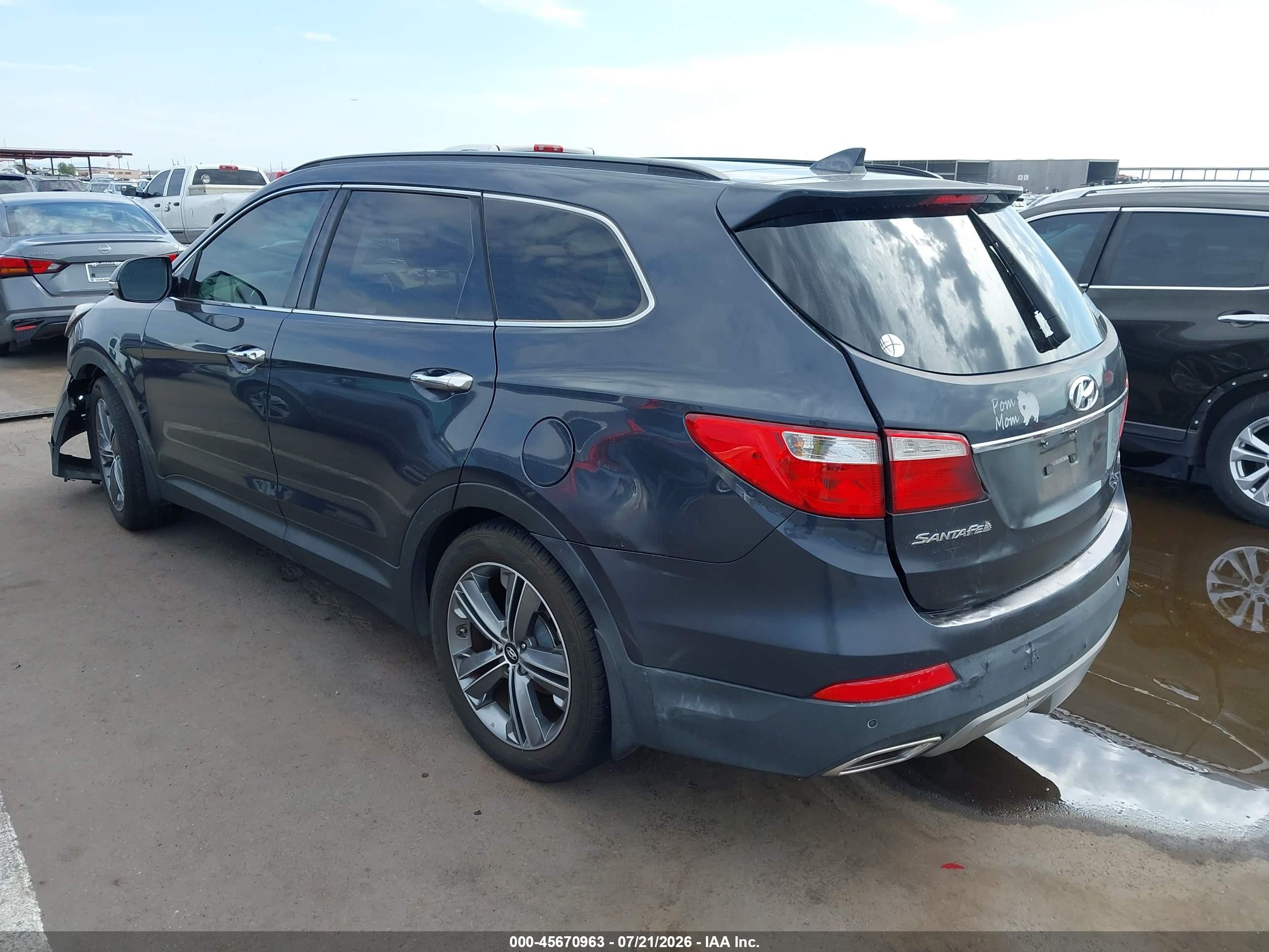 2015 Hyundai Santa Fe Gls Черный vin: KM8SR4HF5FU129444