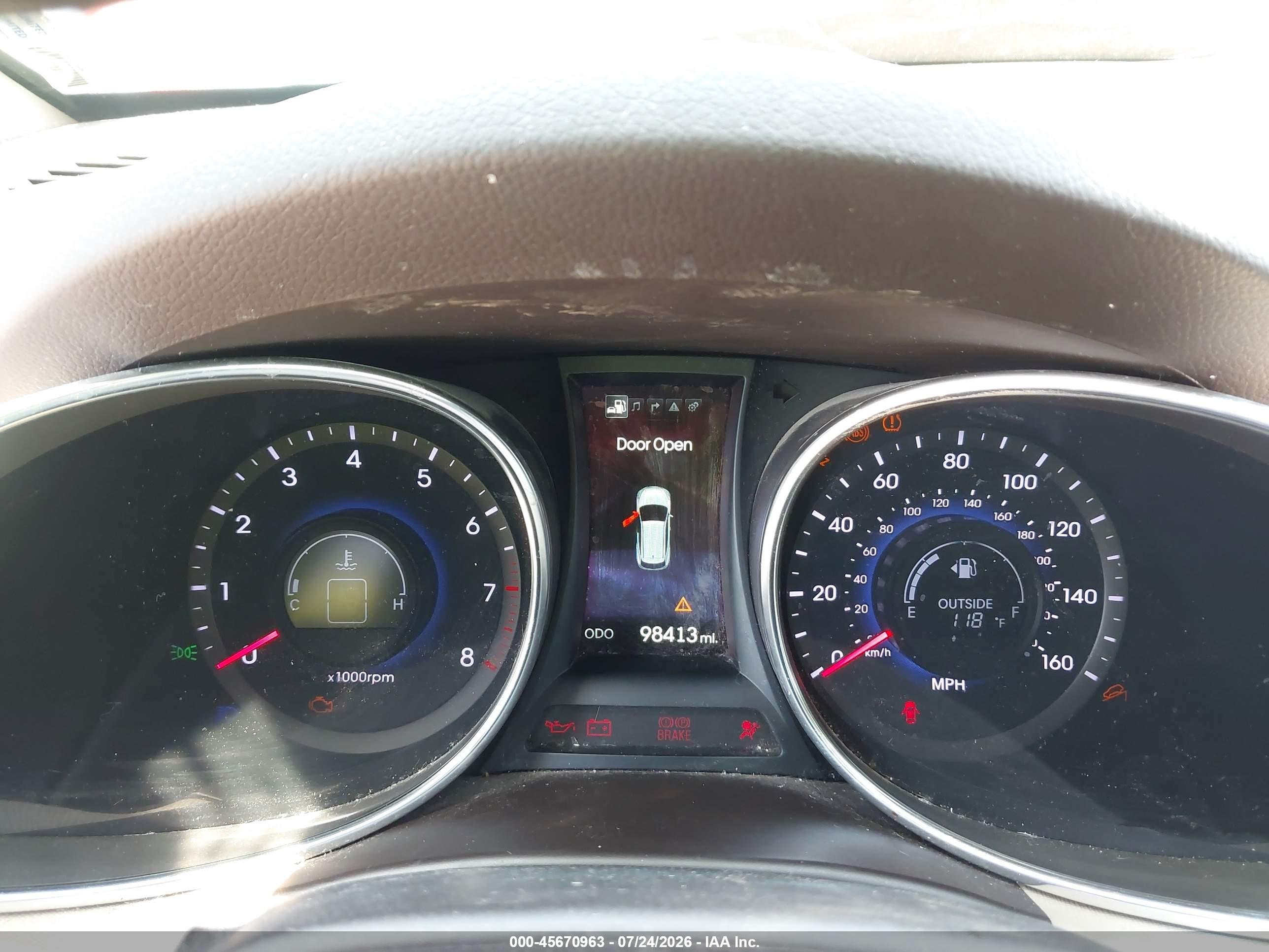 2015 Hyundai Santa Fe Gls Черный vin: KM8SR4HF5FU129444