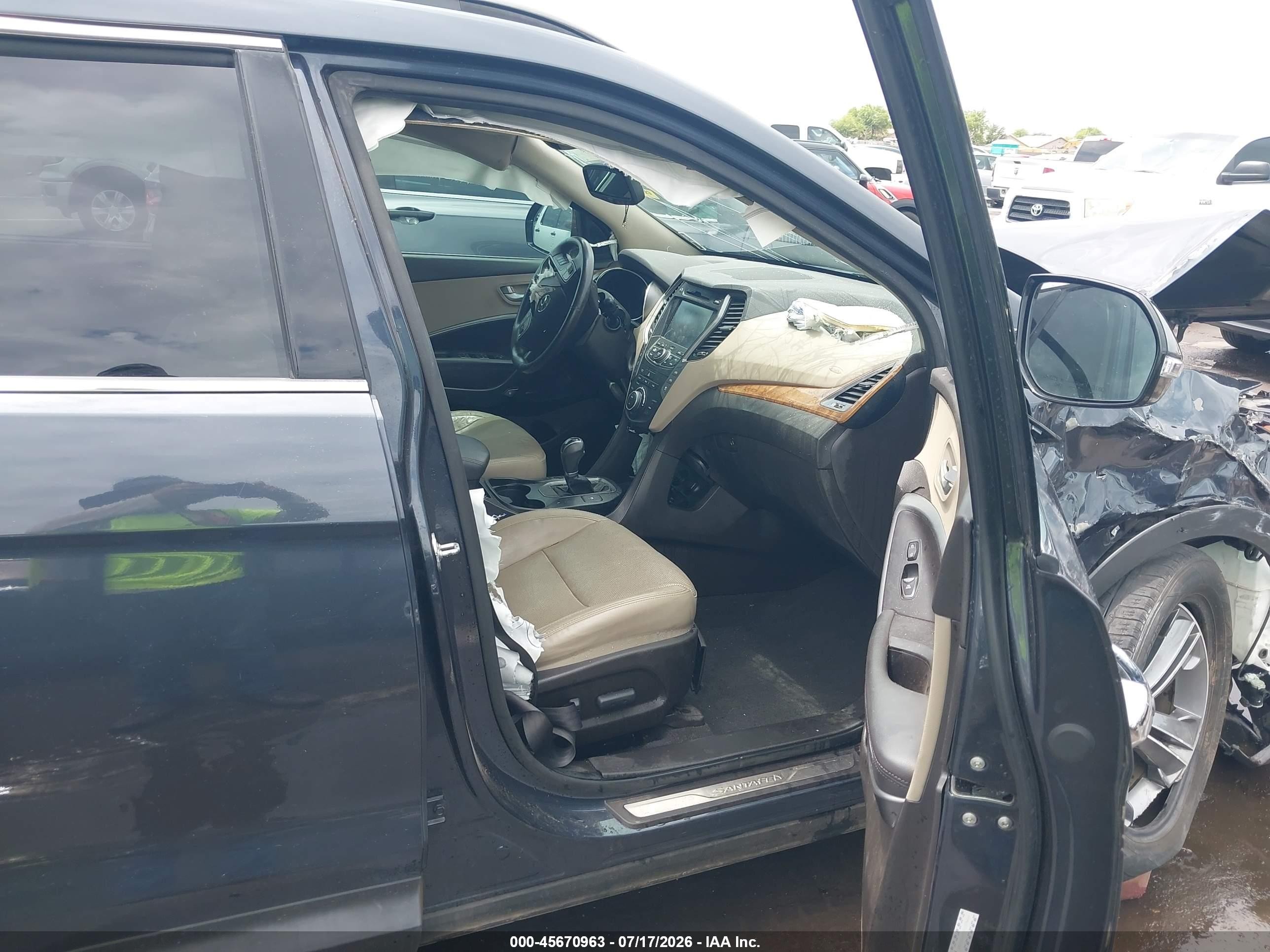 2015 Hyundai Santa Fe Gls Черный vin: KM8SR4HF5FU129444