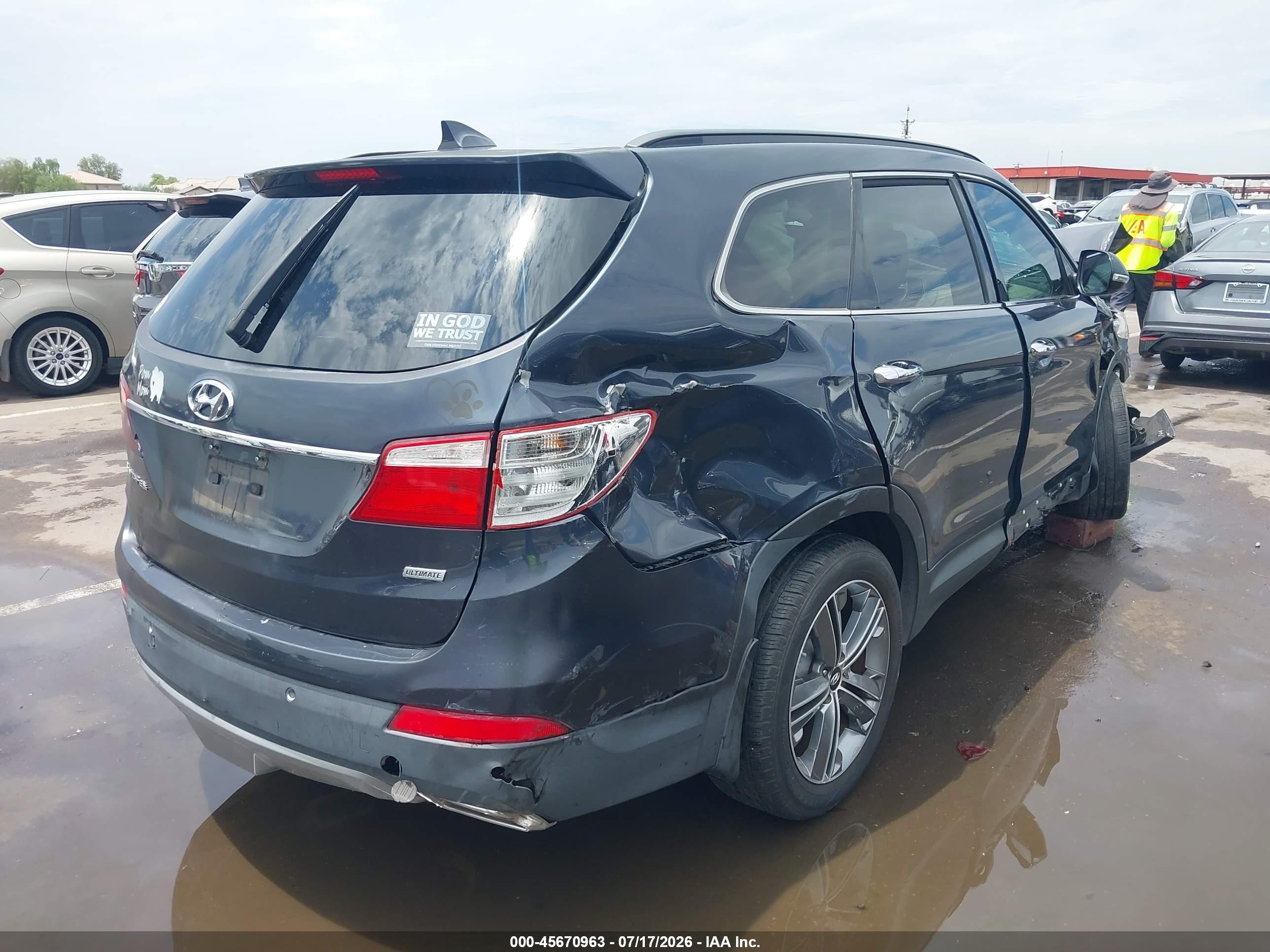2015 Hyundai Santa Fe Gls Черный vin: KM8SR4HF5FU129444