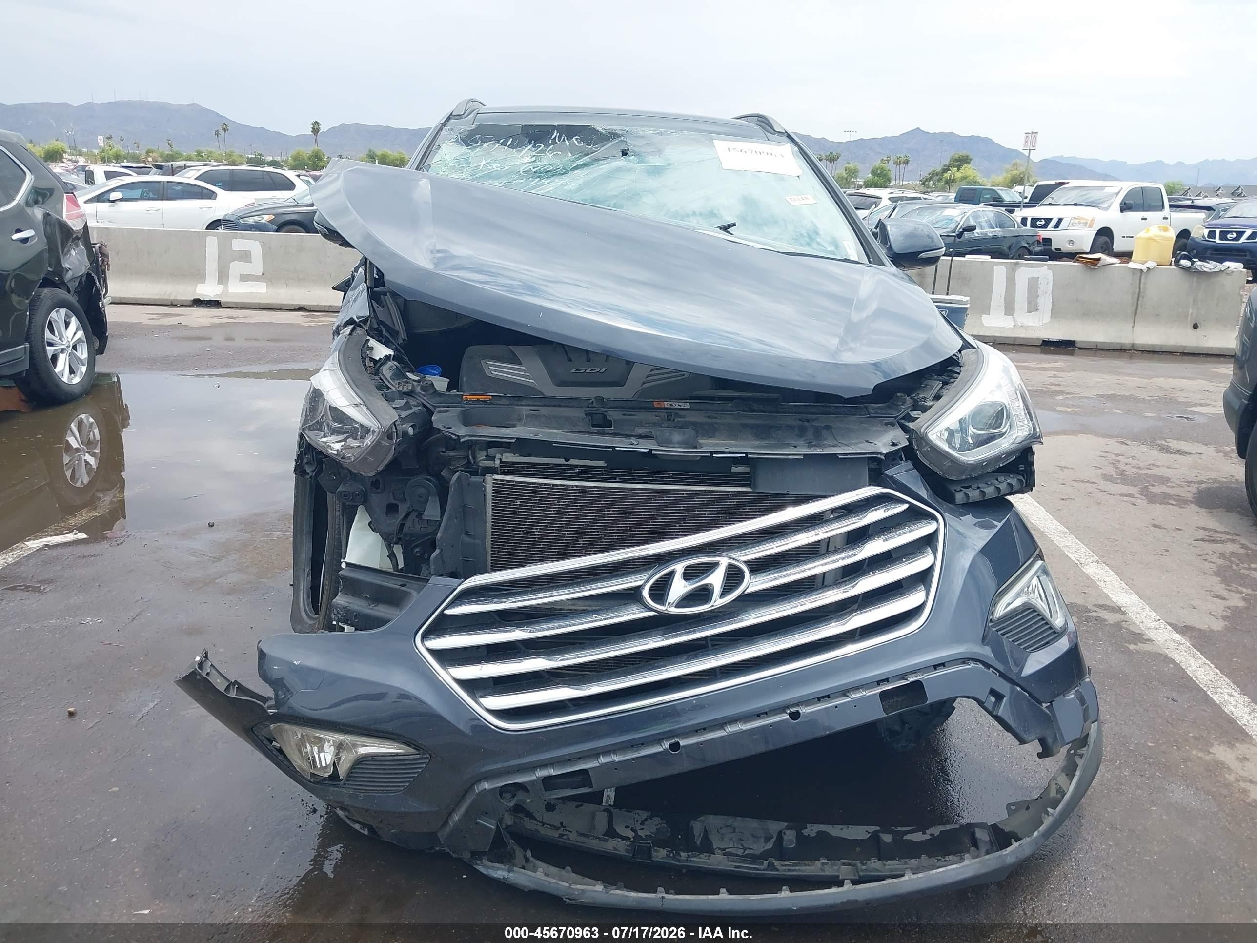 2015 Hyundai Santa Fe Gls Черный vin: KM8SR4HF5FU129444